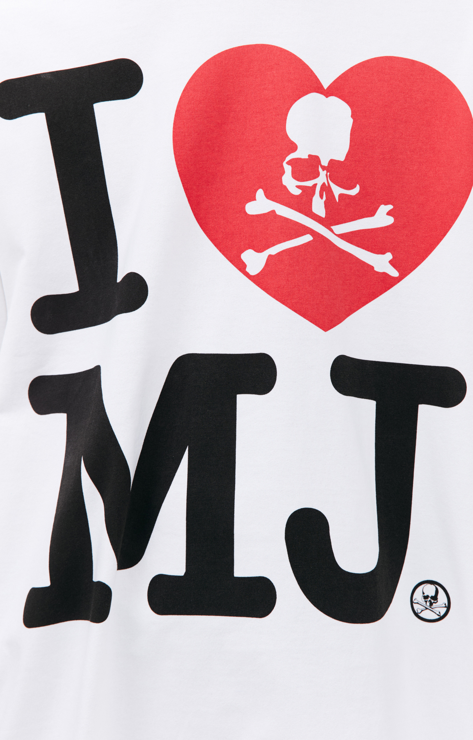 Mastermind WORLD Белая футболка с принтом \'I LOVE MJ\'