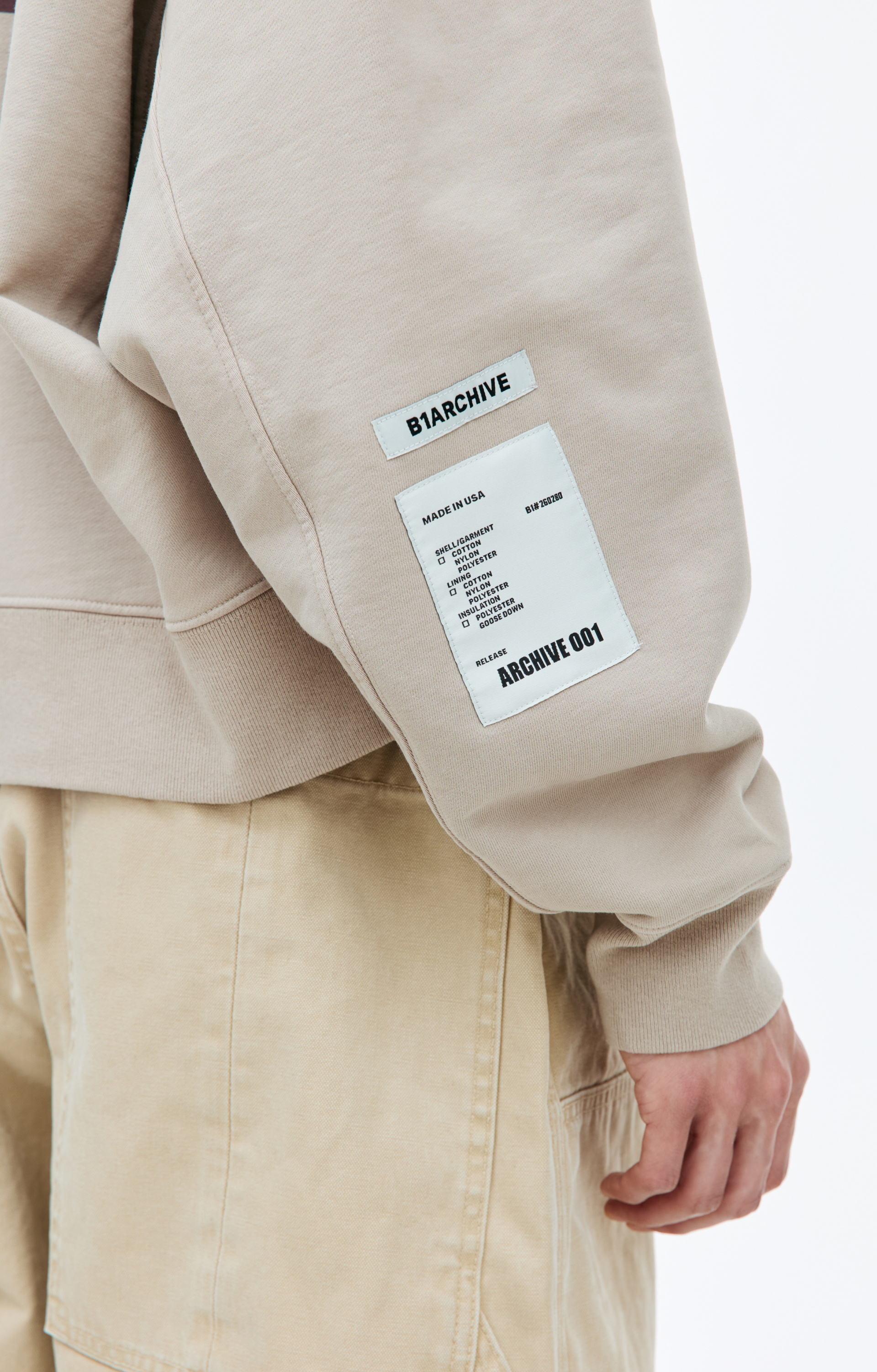 B1ARCHIVE Укороченное худи с логотипом