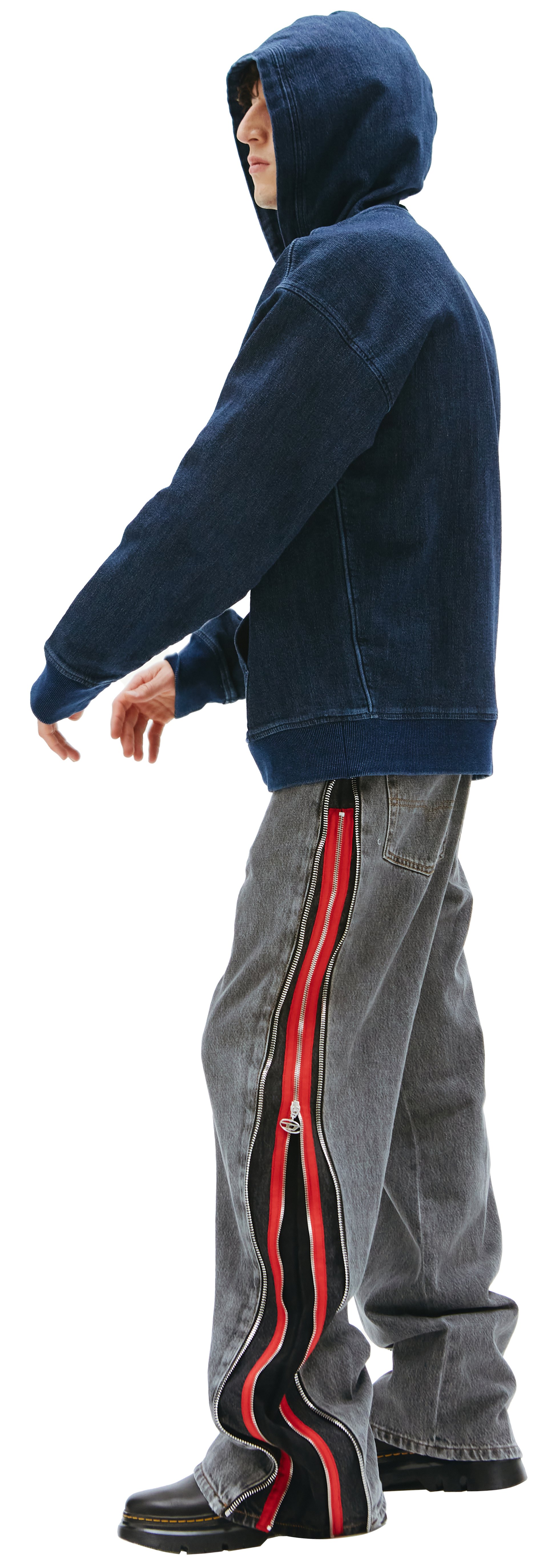 Diesel Джинсовое худи D-UM-RIB