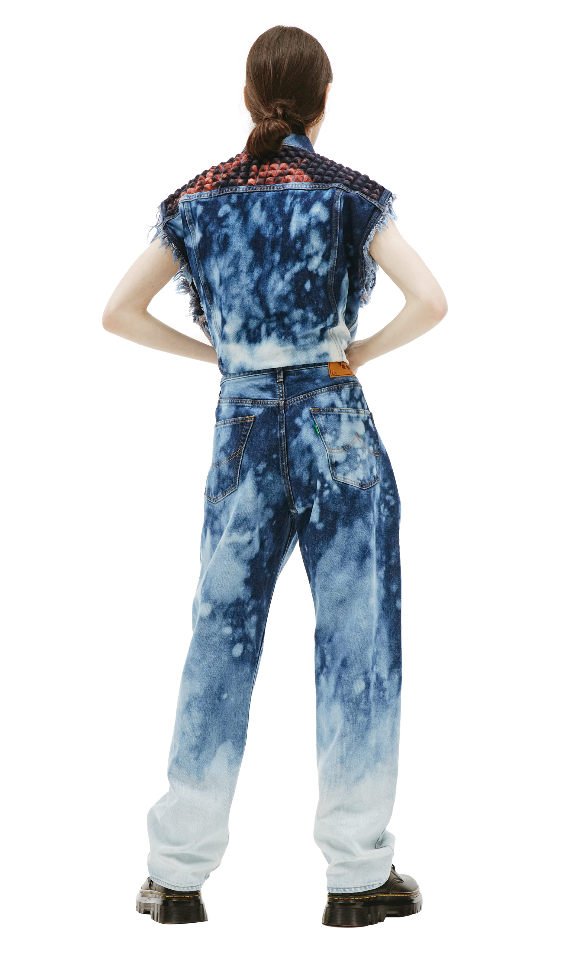 Doublet Тай дай джинсы из переработанного денима