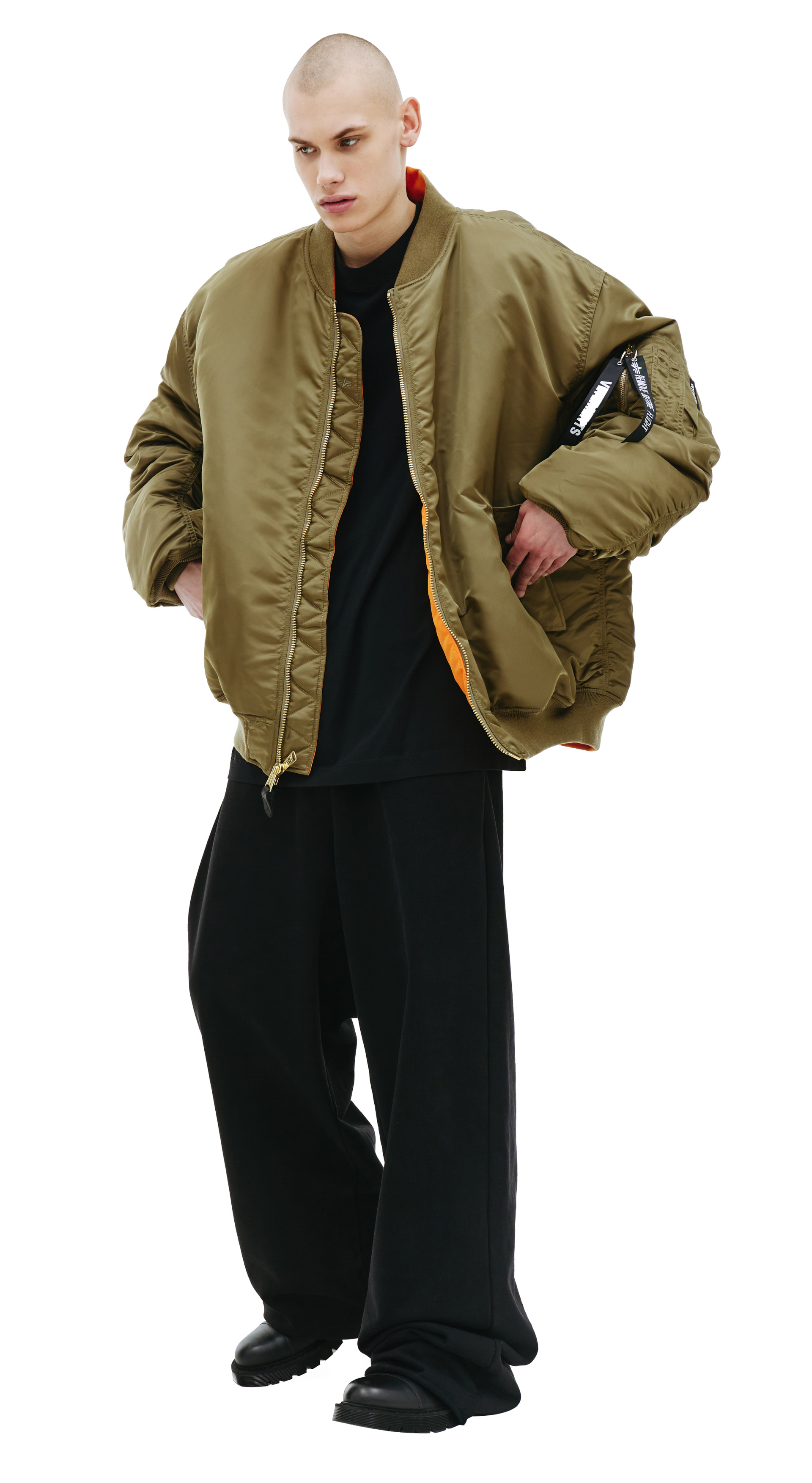 VETEMENTS Двойной бомбер VETEMENTS х Alpha Industries