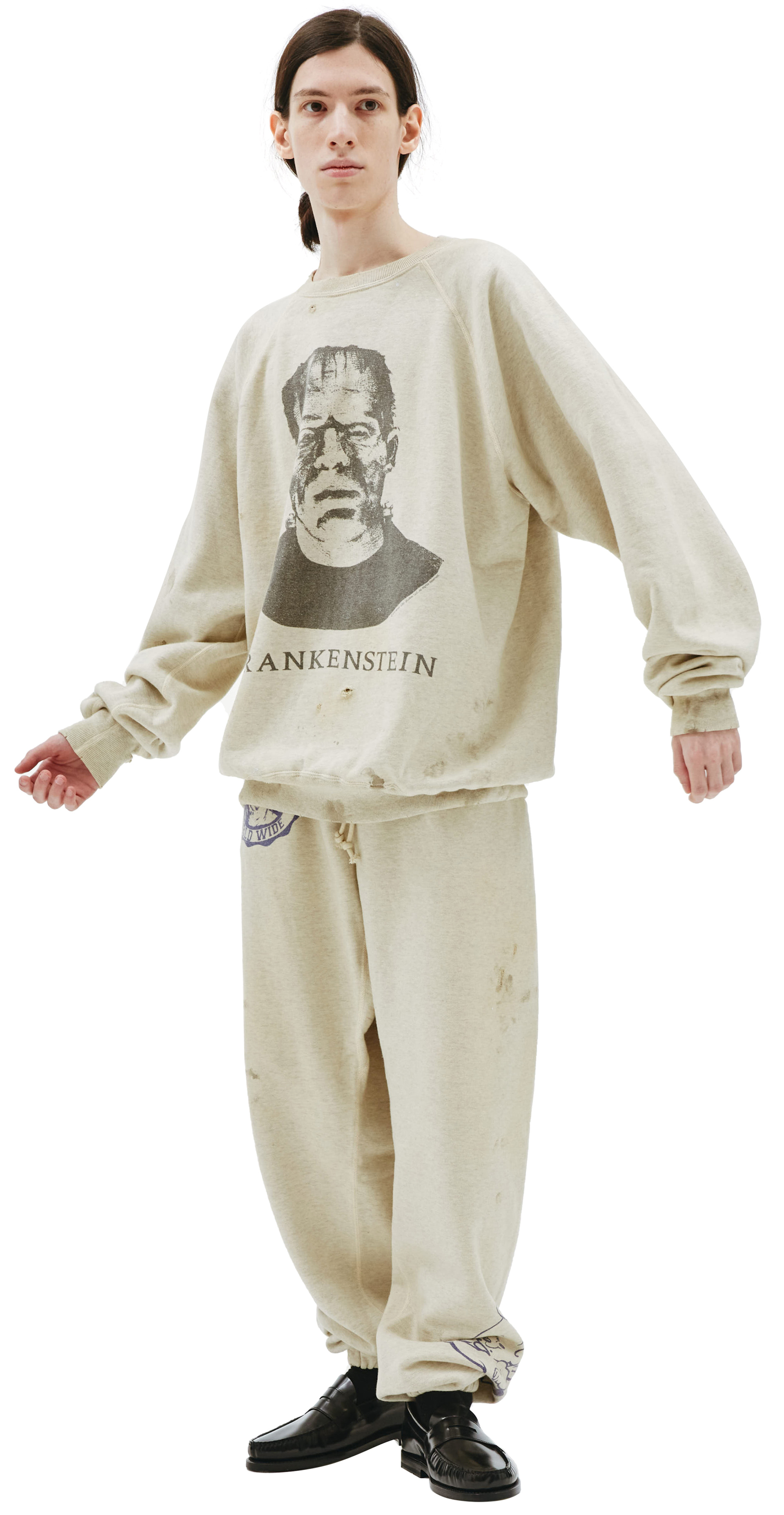 Saint Michael Свитшот с портретом Frankenstein x Saint Michel