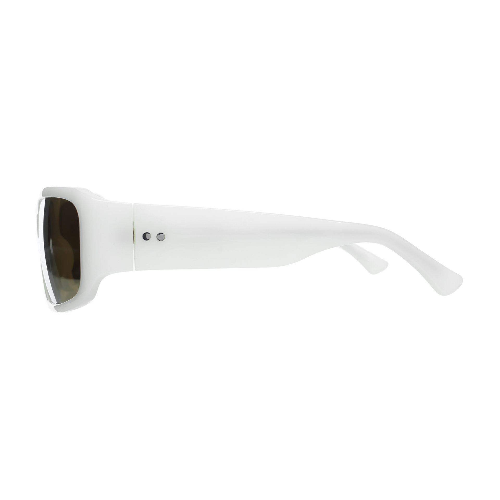 DVN x Linda Farrow Белые солнцезащитные очки