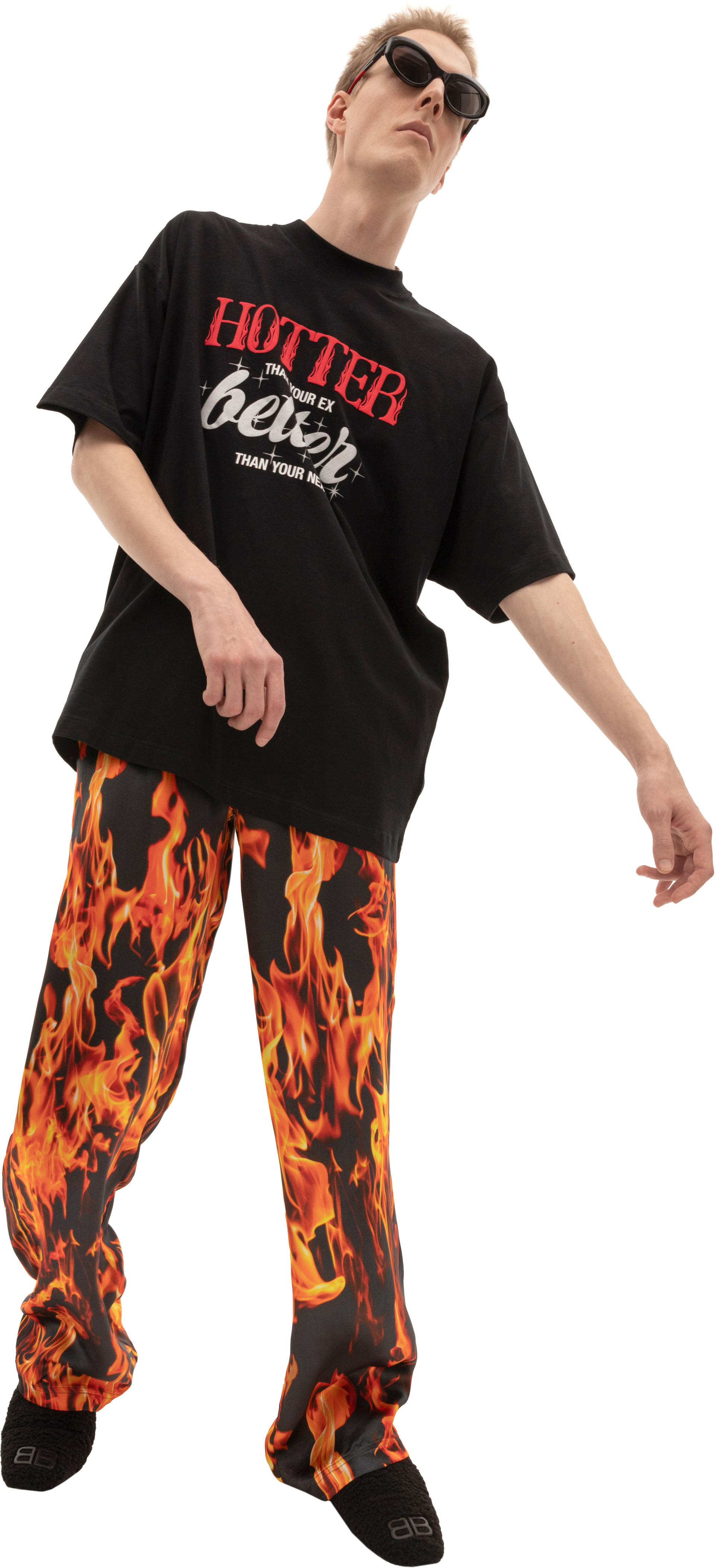 VETEMENTS Оверсайз Футболка С Принтом