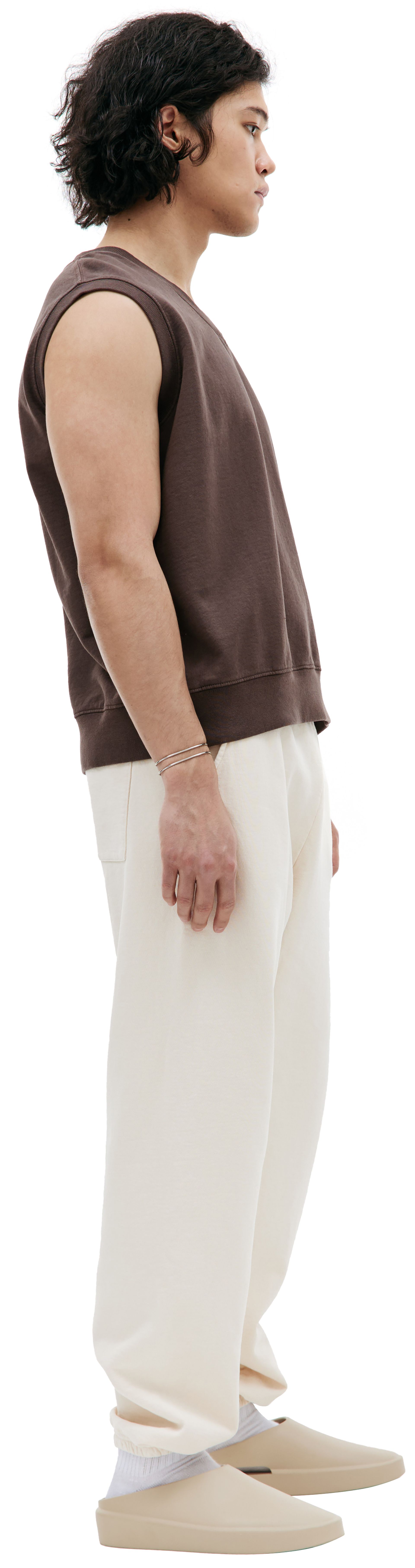 SPORTY & RICH Жилет с V-вырезом и вышивкой логотипа