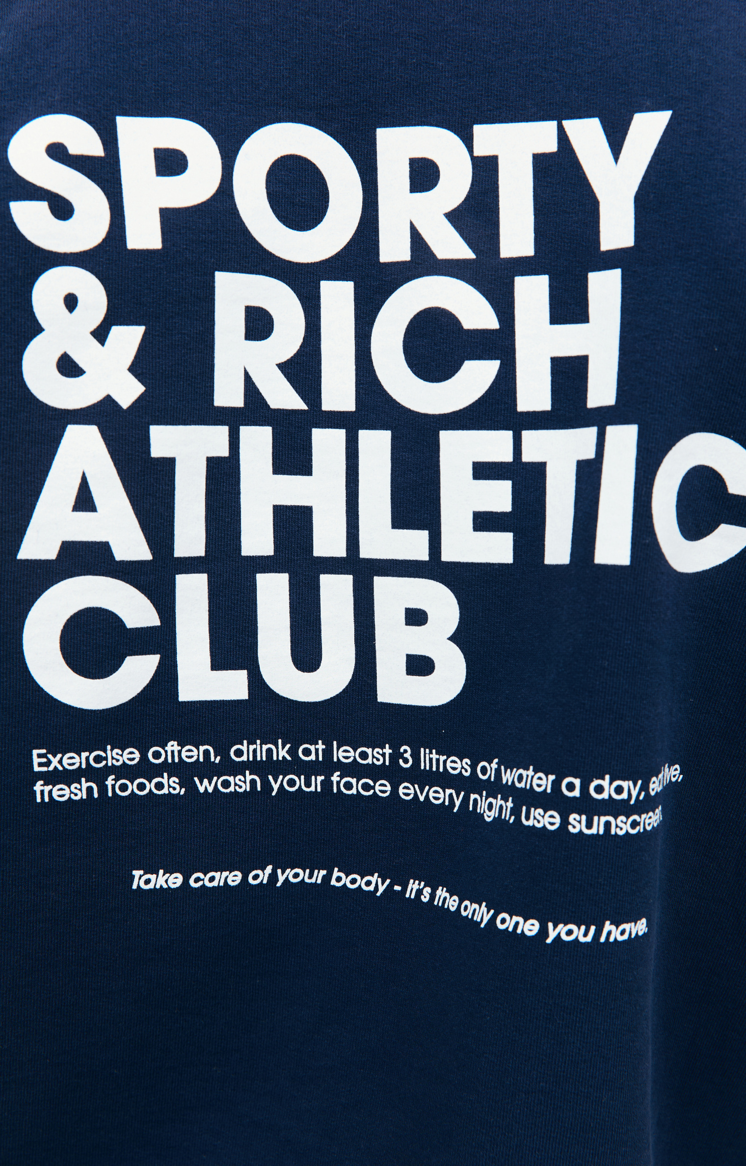 SPORTY & RICH Синий свитшот Exercise Often