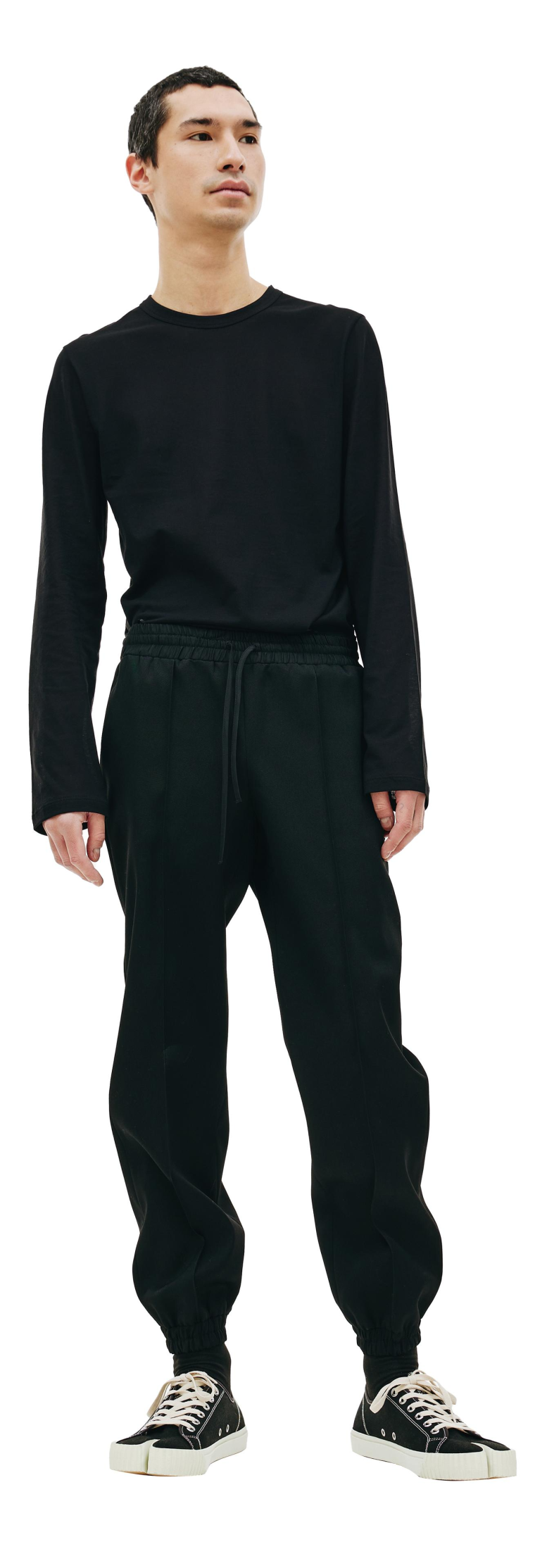 Jil Sander Черные брюки из шерсти