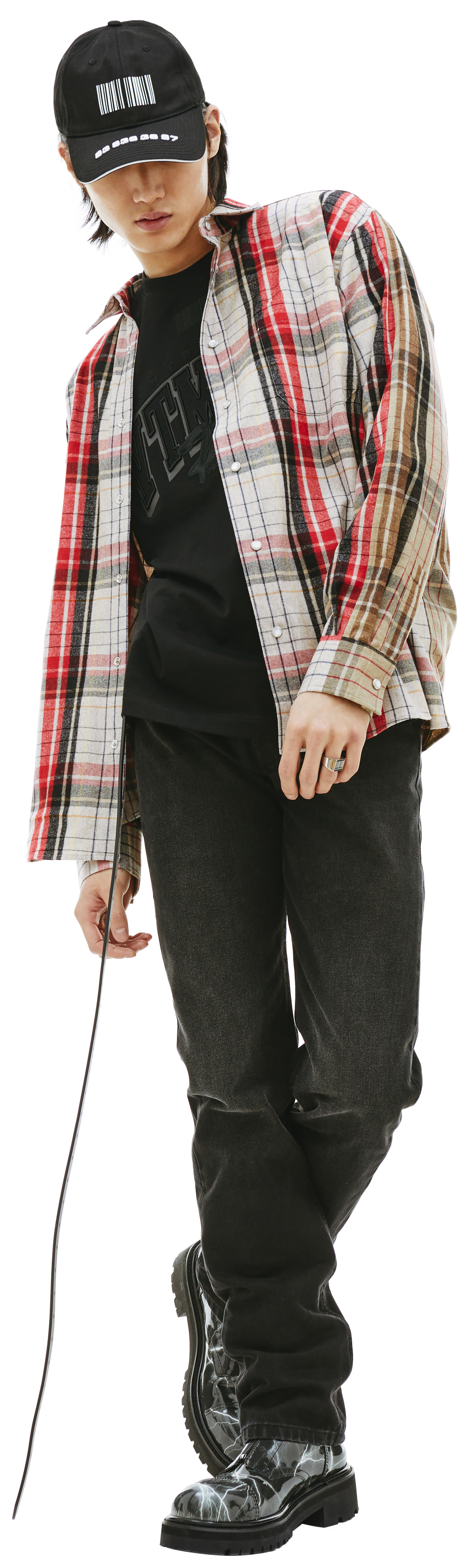 VTMNTS Рубашка Barcode в клетку