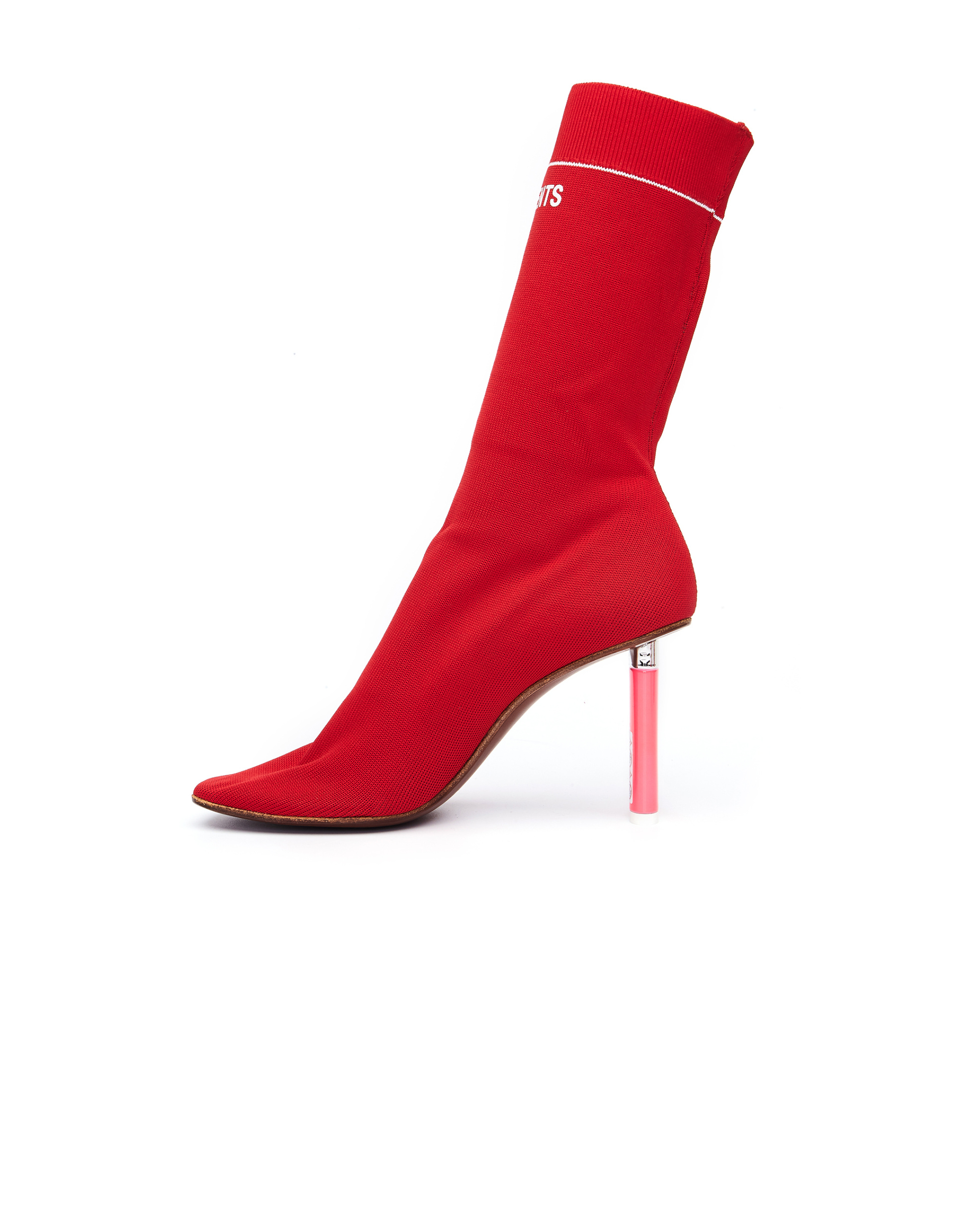 VETEMENTS Ботильоны-носки на каблуке-зажигалке