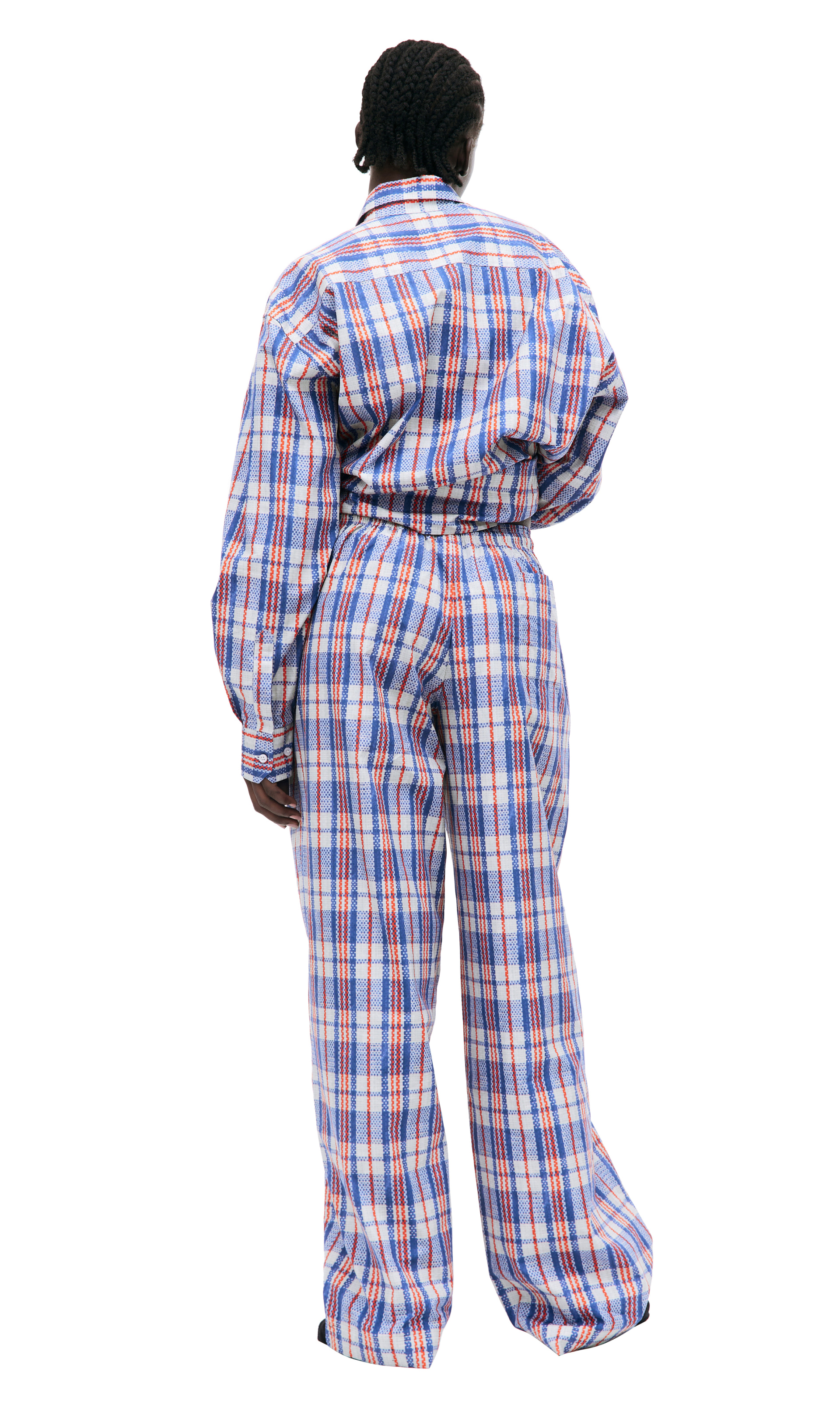 VETEMENTS Широкие брюки в клетку