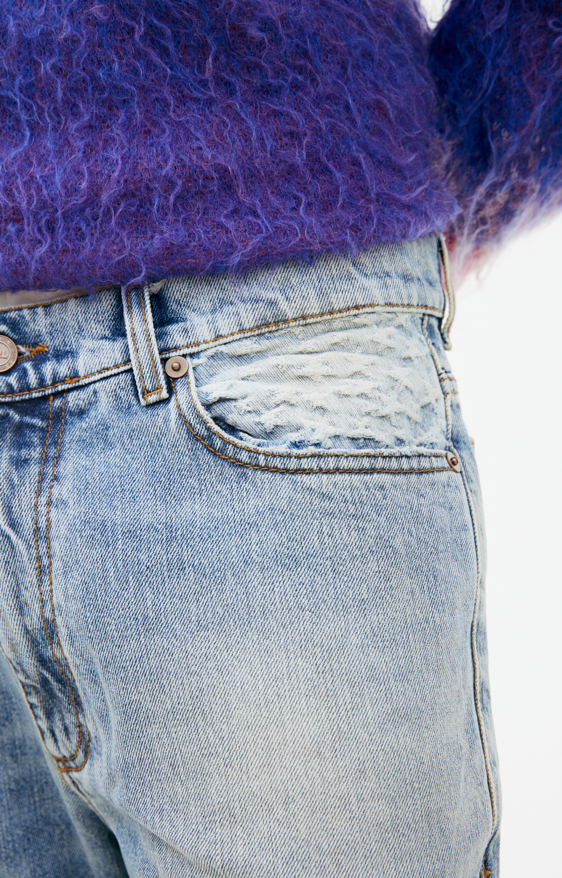 ERL Джинсы клеш со швами