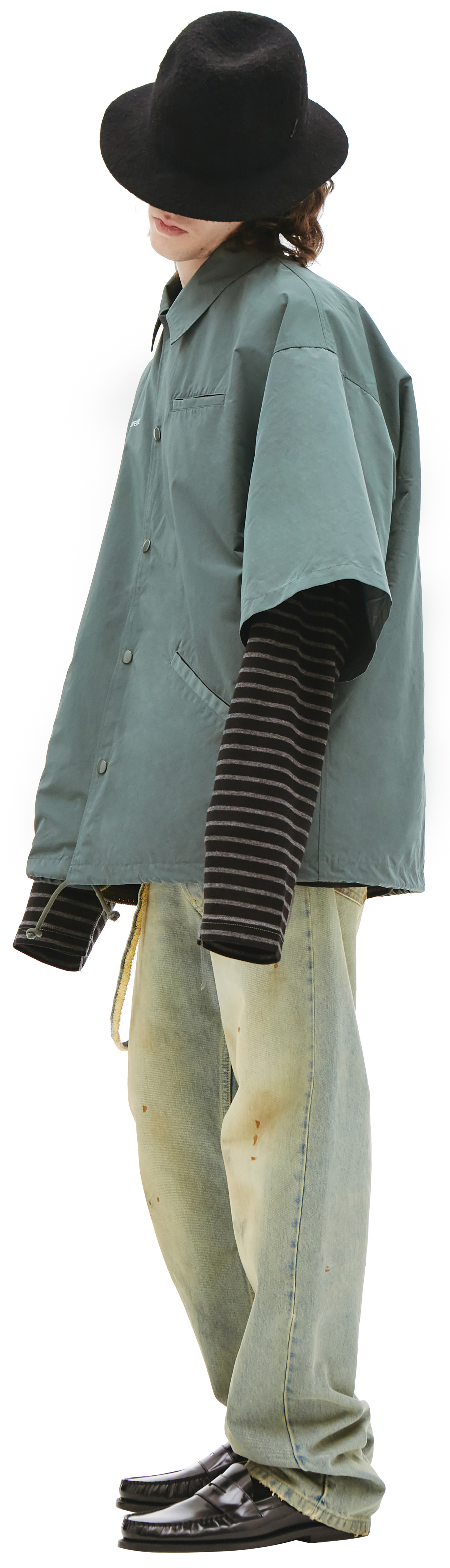 Undercover Нейлоновая рубашка с коротким рукавом