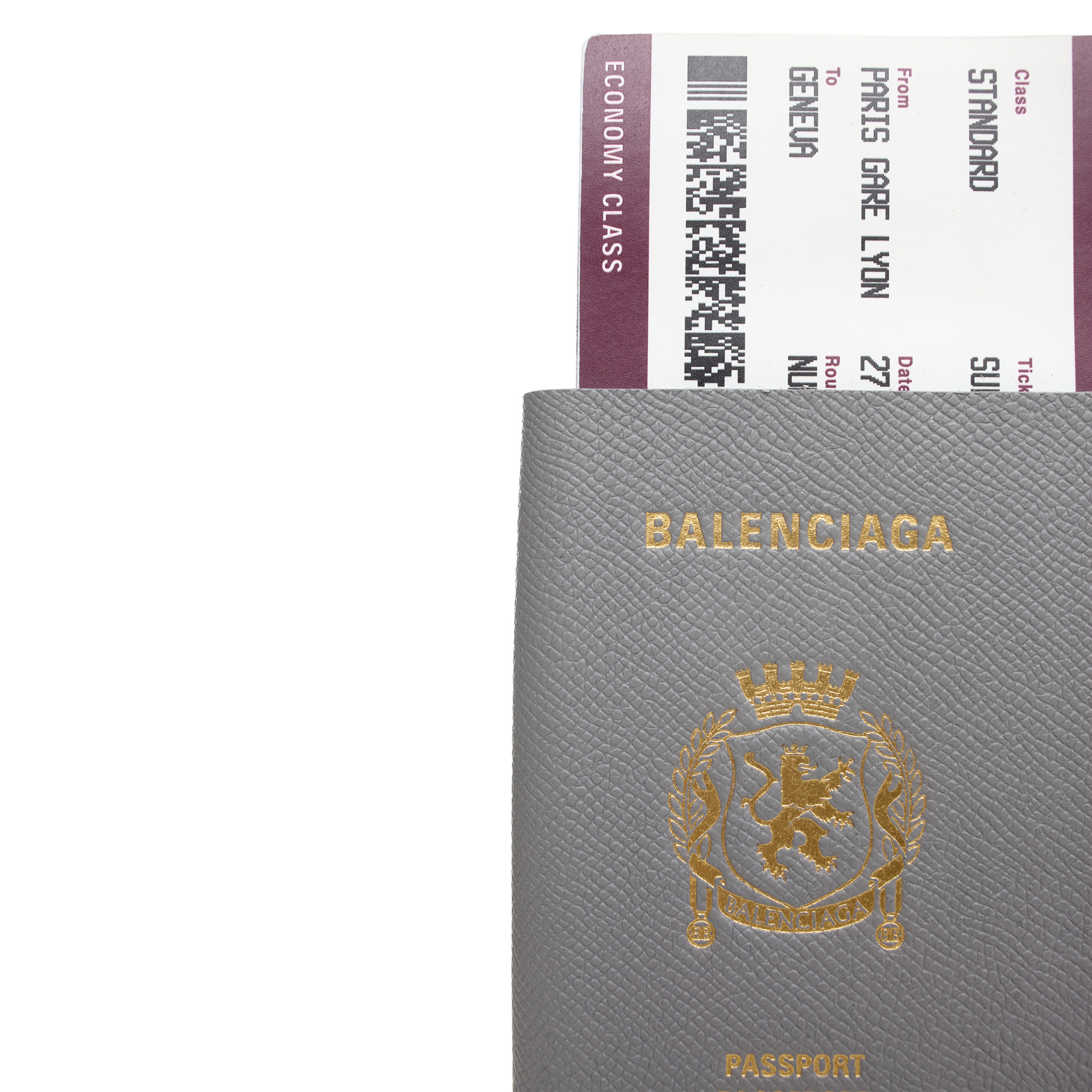 Balenciaga Кошелек в виде паспорта с билетом