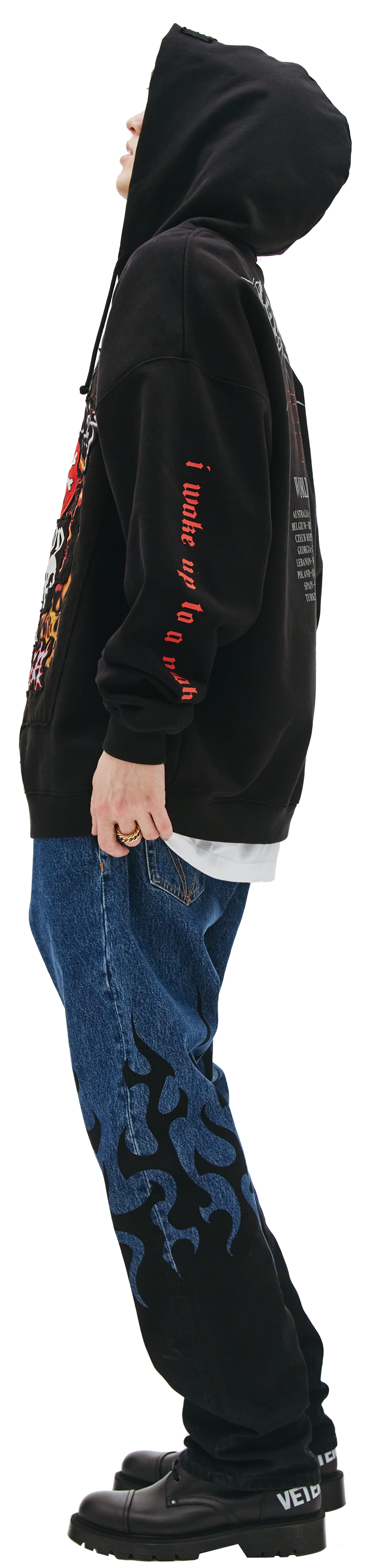 VETEMENTS Худи World Tour с патчами