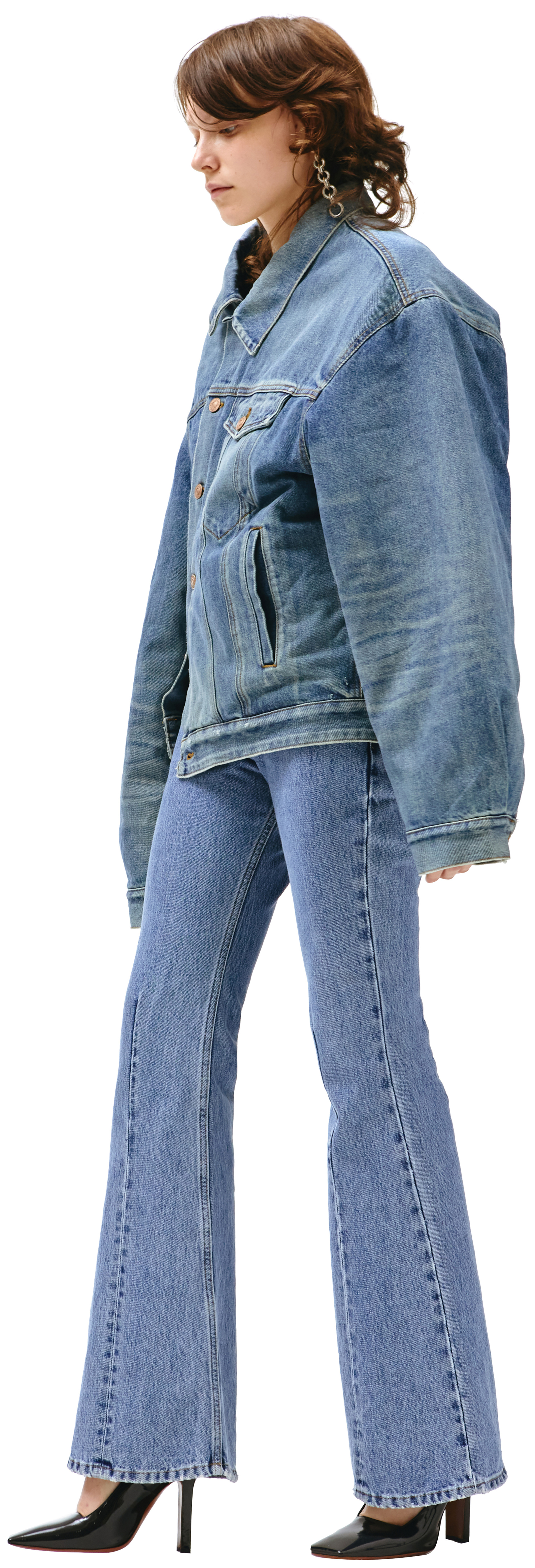 Balenciaga Асимметричная джинсовая куртка