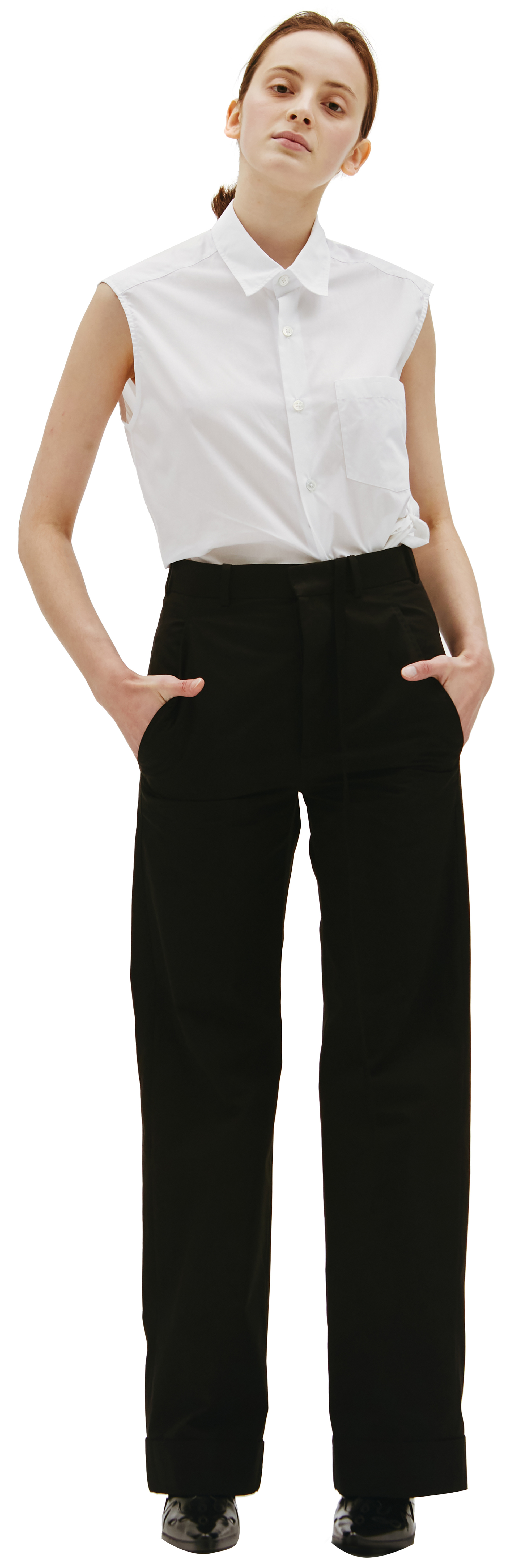 Ann Demeulemeester Прямые брюки с лентой