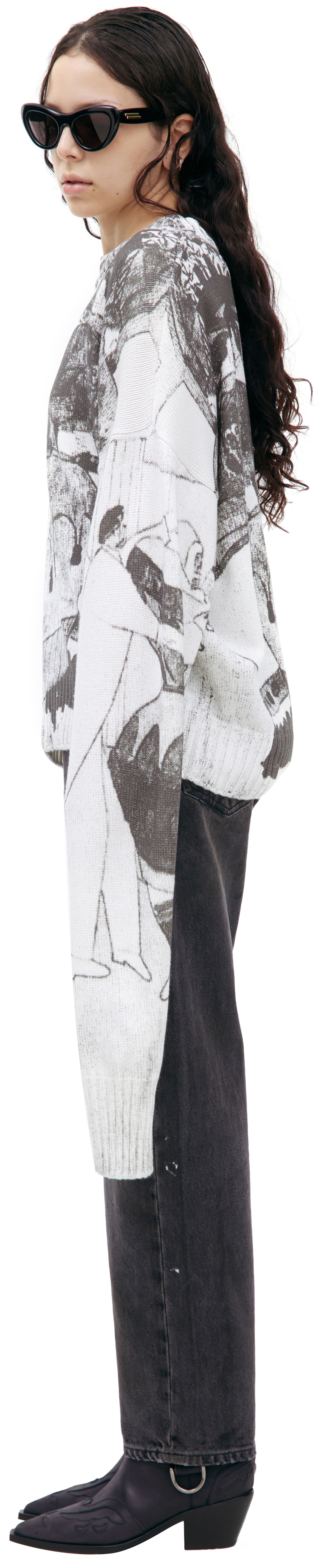 Enfants Riches Déprimés Вязаный свитер из хлопка