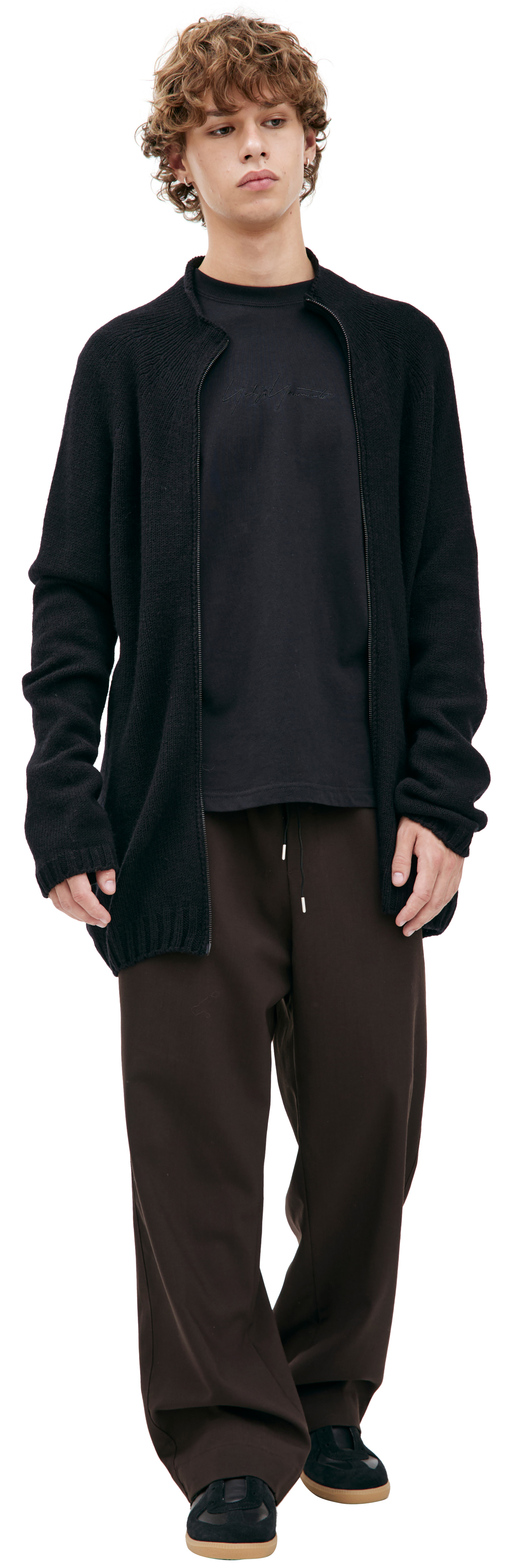 Yohji Yamamoto Шерстяной свитер на молнии
