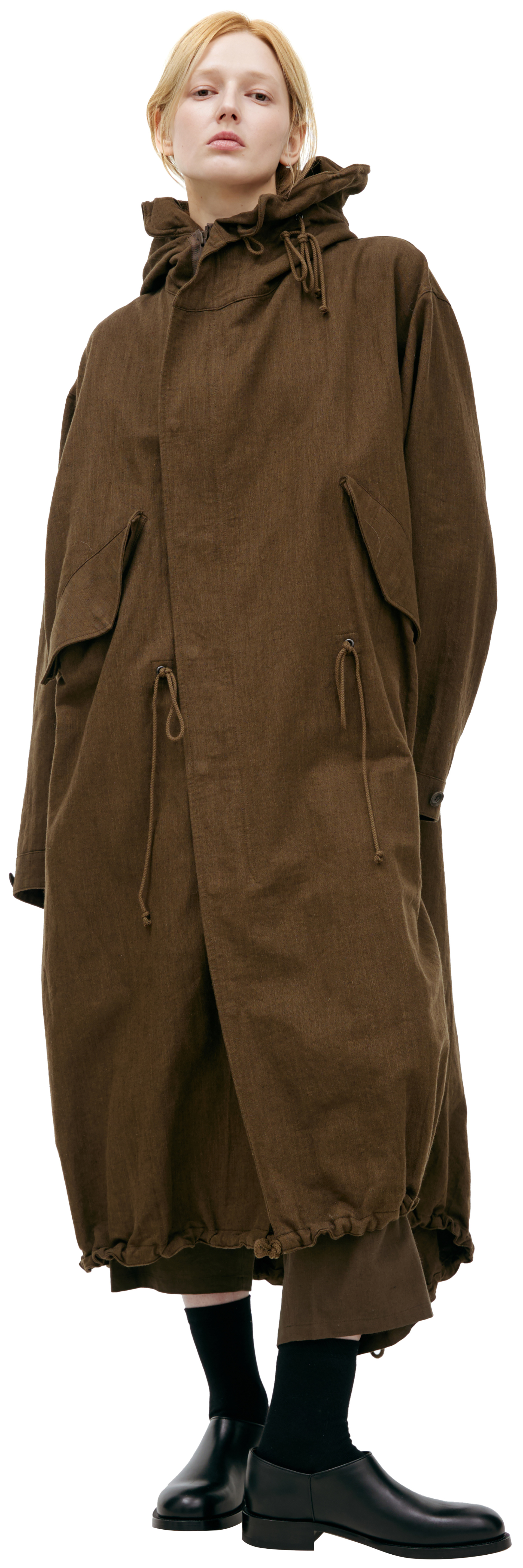 Y\'s Оверсайз парка с капюшоном