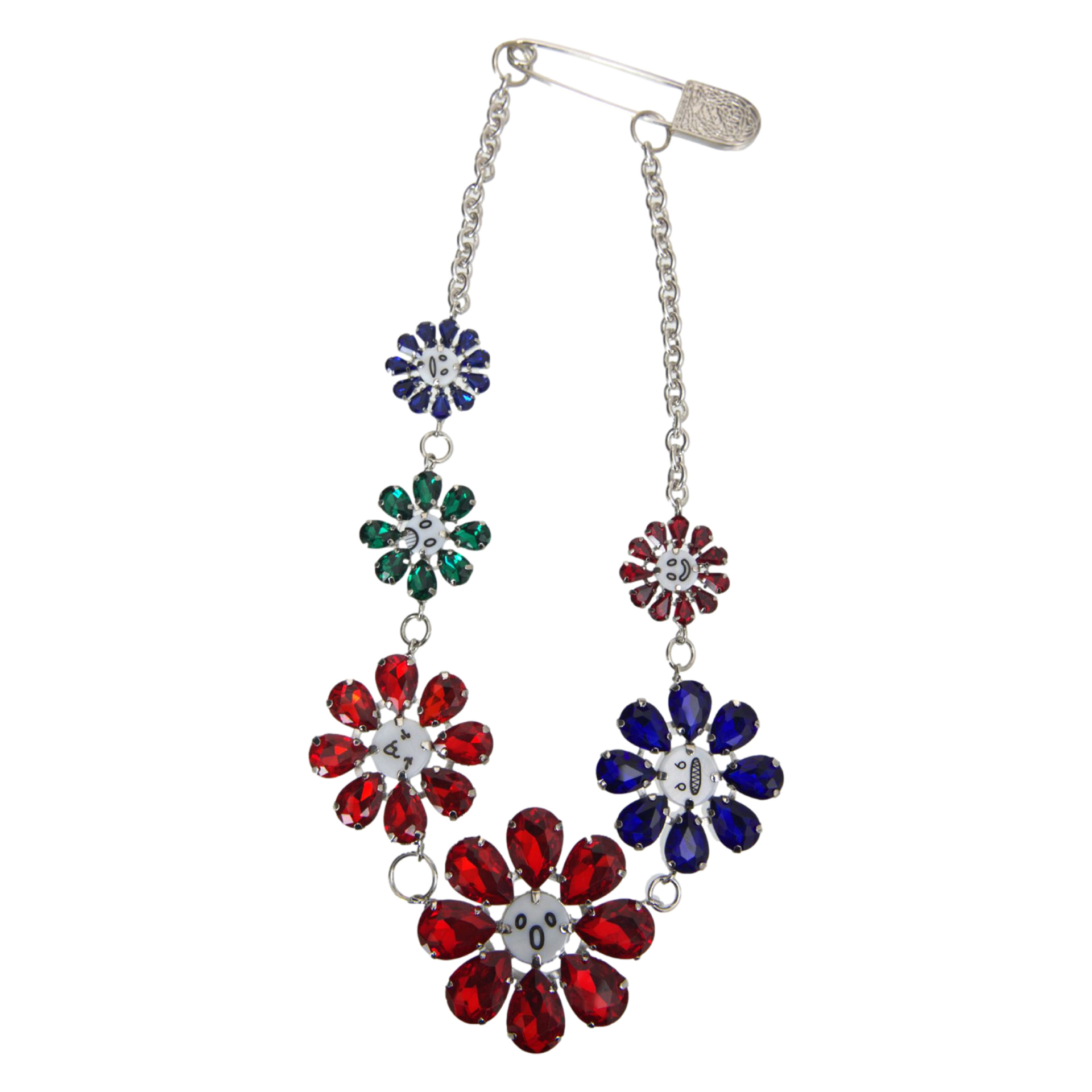 CHARLES JEFFREY LOVERBOY Колье Crazy Daizy в виде разноцветных цветов