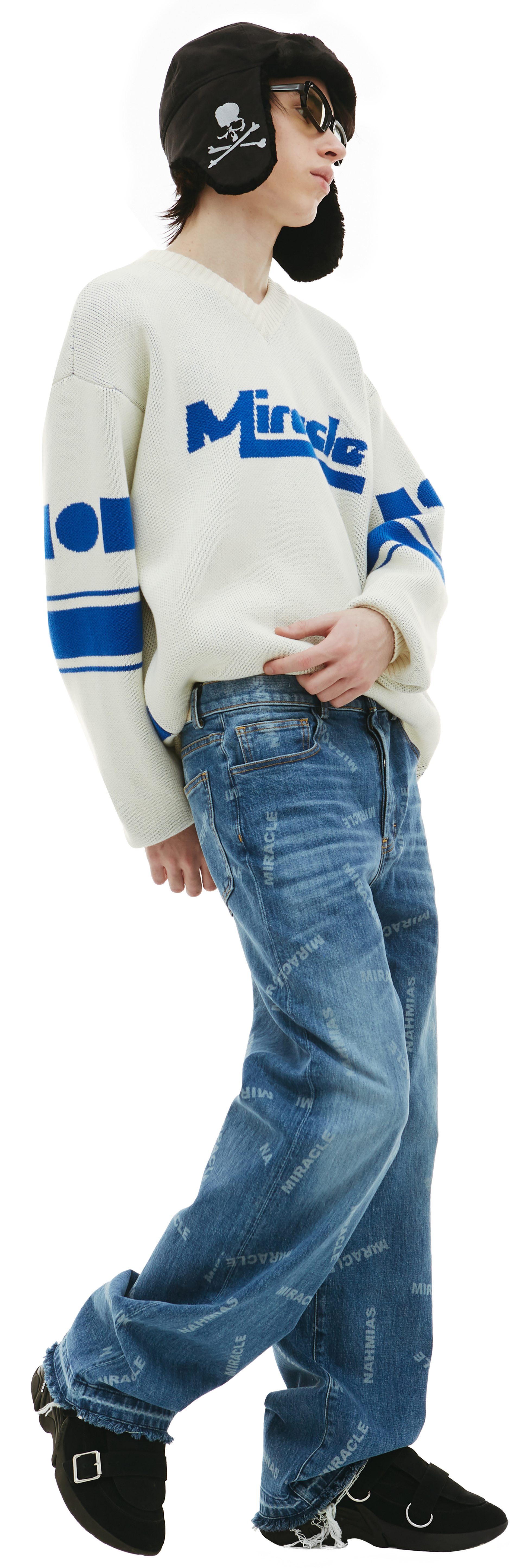 Nahmias Прямые джинсы с монопринтом