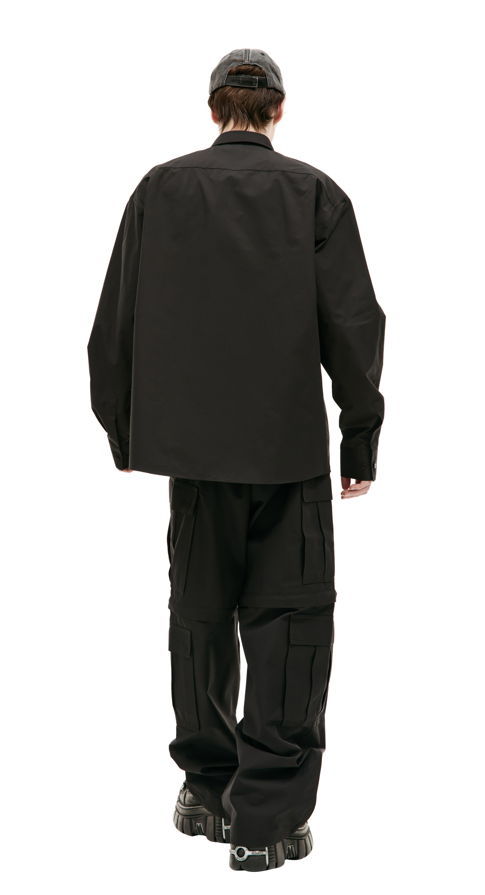 VTMNTS Рубашка Barcode с неоновым принтом