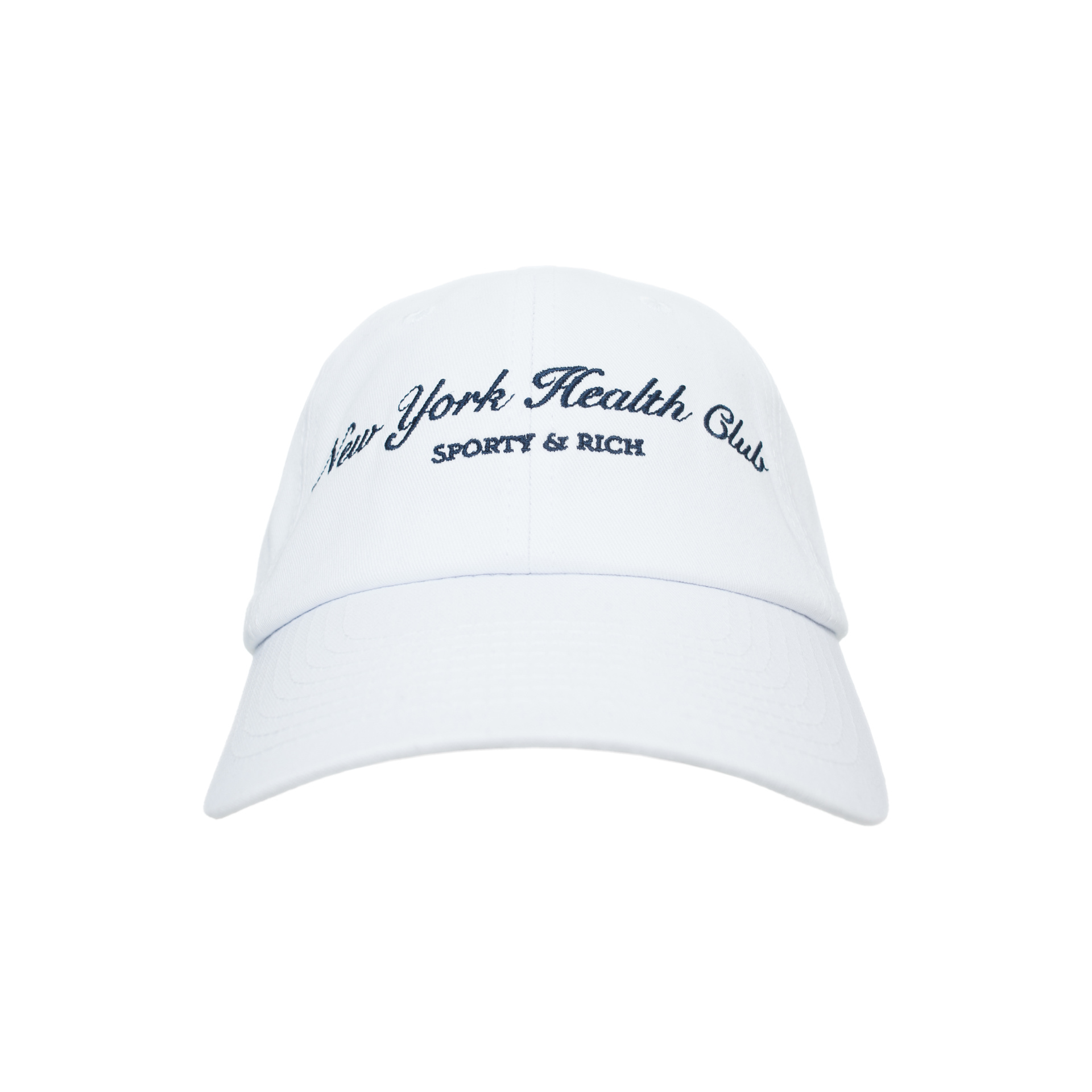 SPORTY & RICH Белая кепка с вышивкой New York