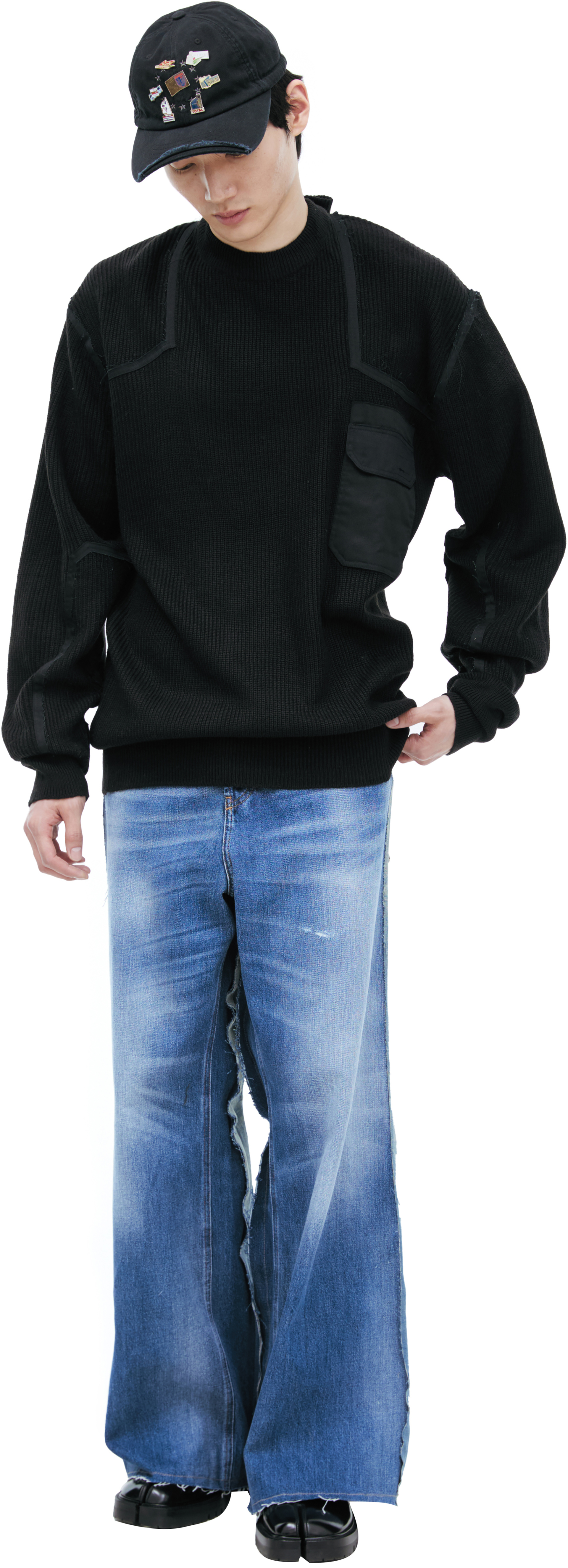 PROTOTYPES Свитер с контрастными швами