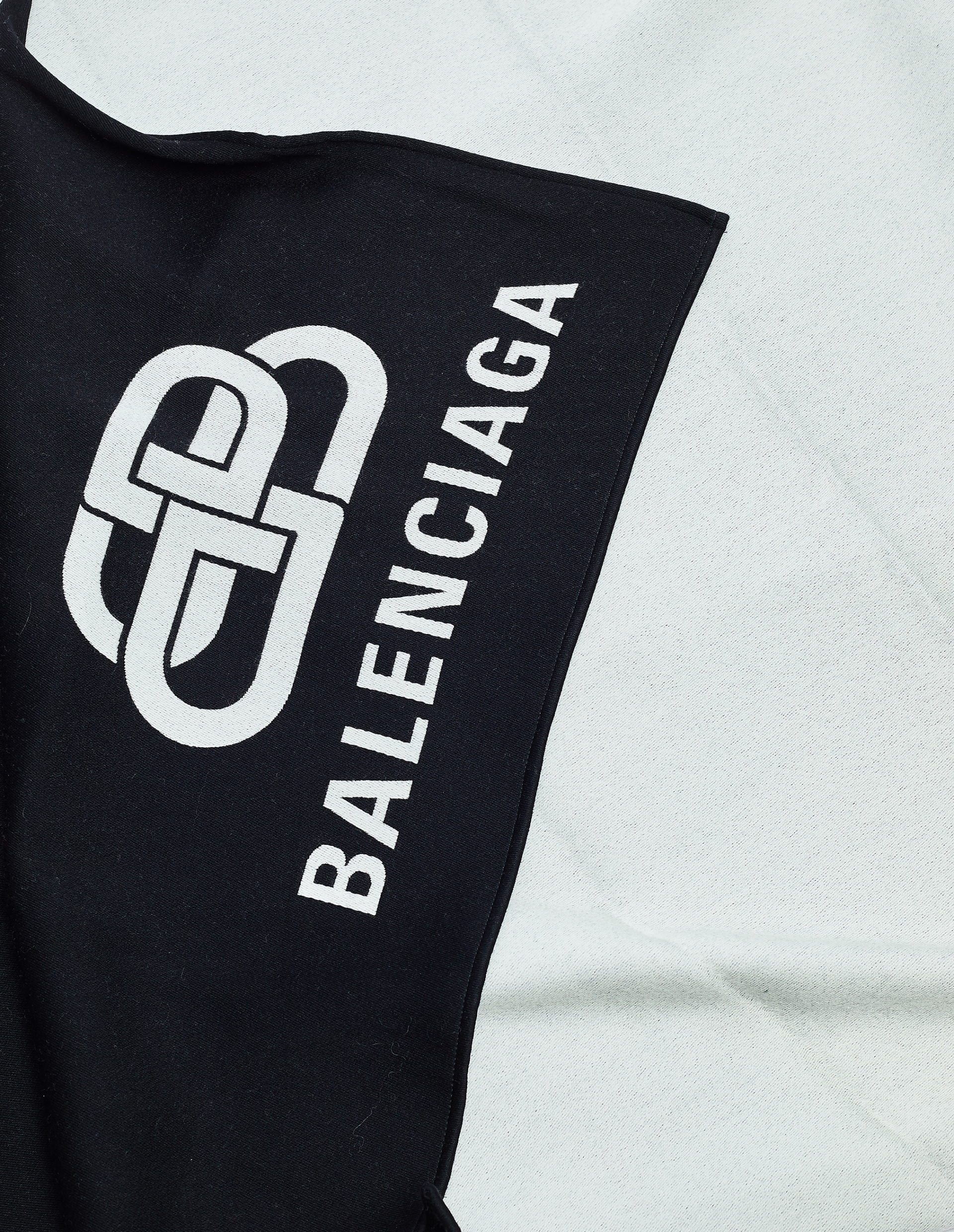 Balenciaga Двусторонний шарф ВВ из шерсти