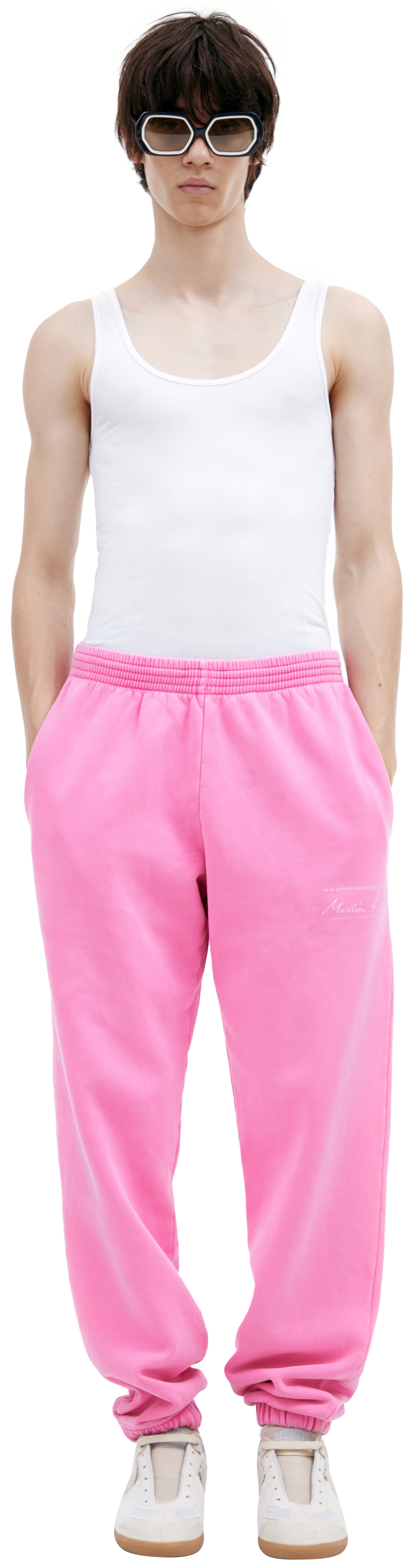 Martine Rose Розовые брюки с логотипом