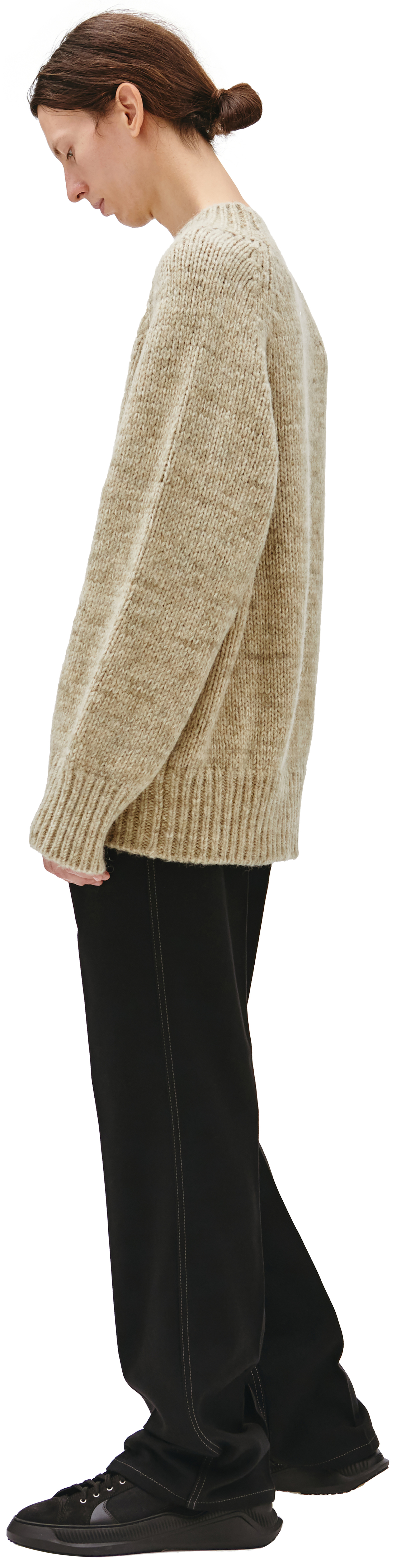 Maison Margiela Свитер с широким воротом и манжетами