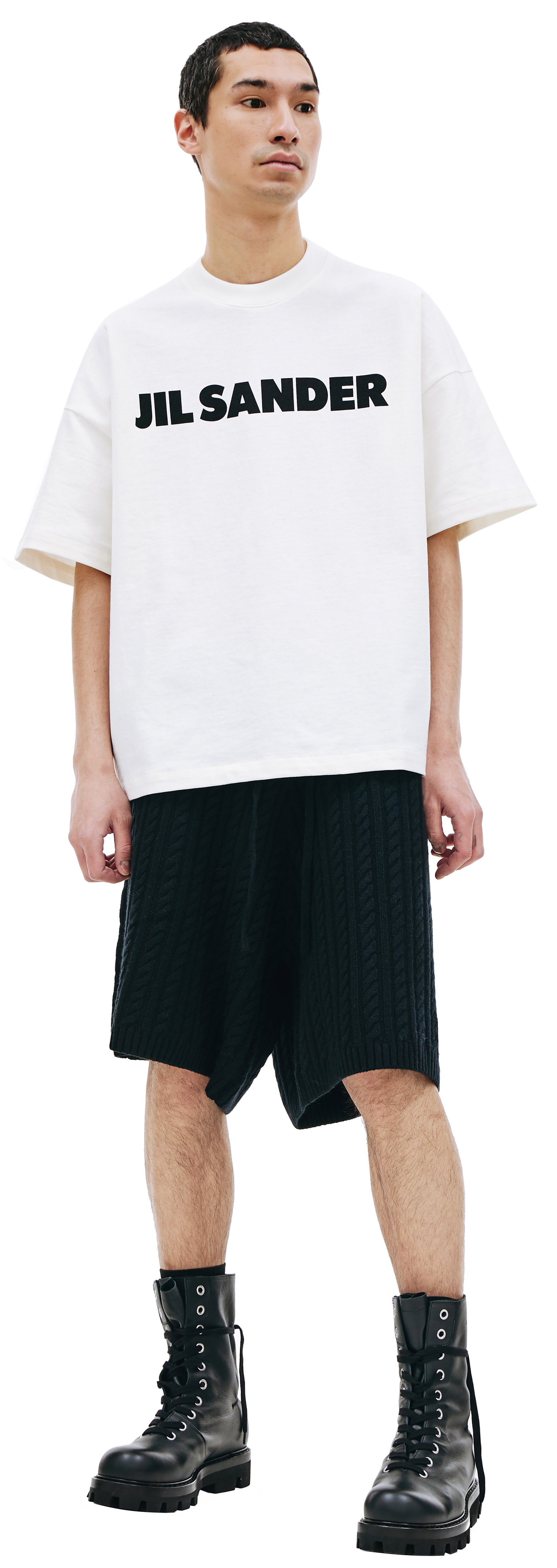 Jil Sander Оверсайз футболка с логотипом