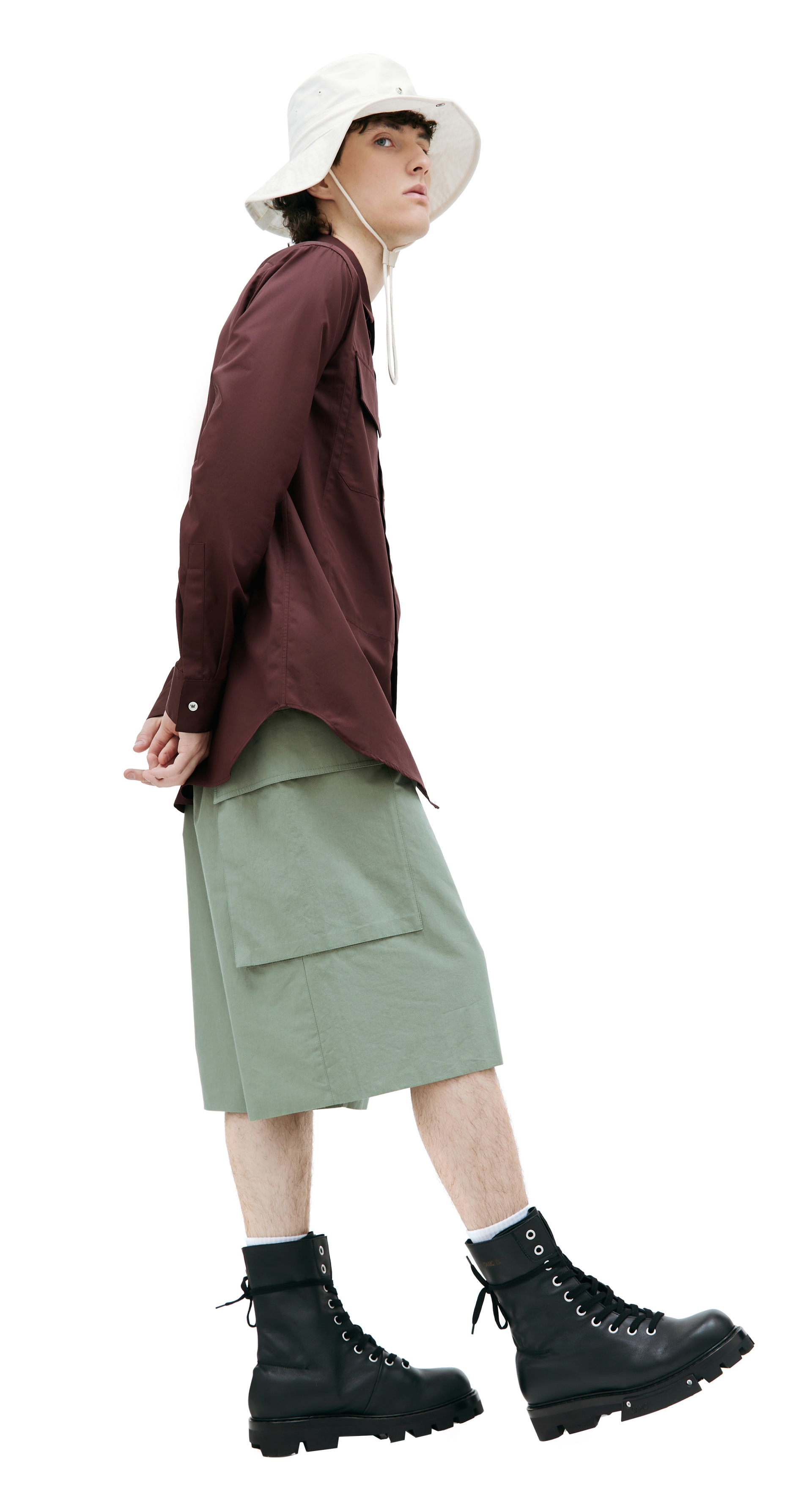 Jil Sander Белая панама на завязках