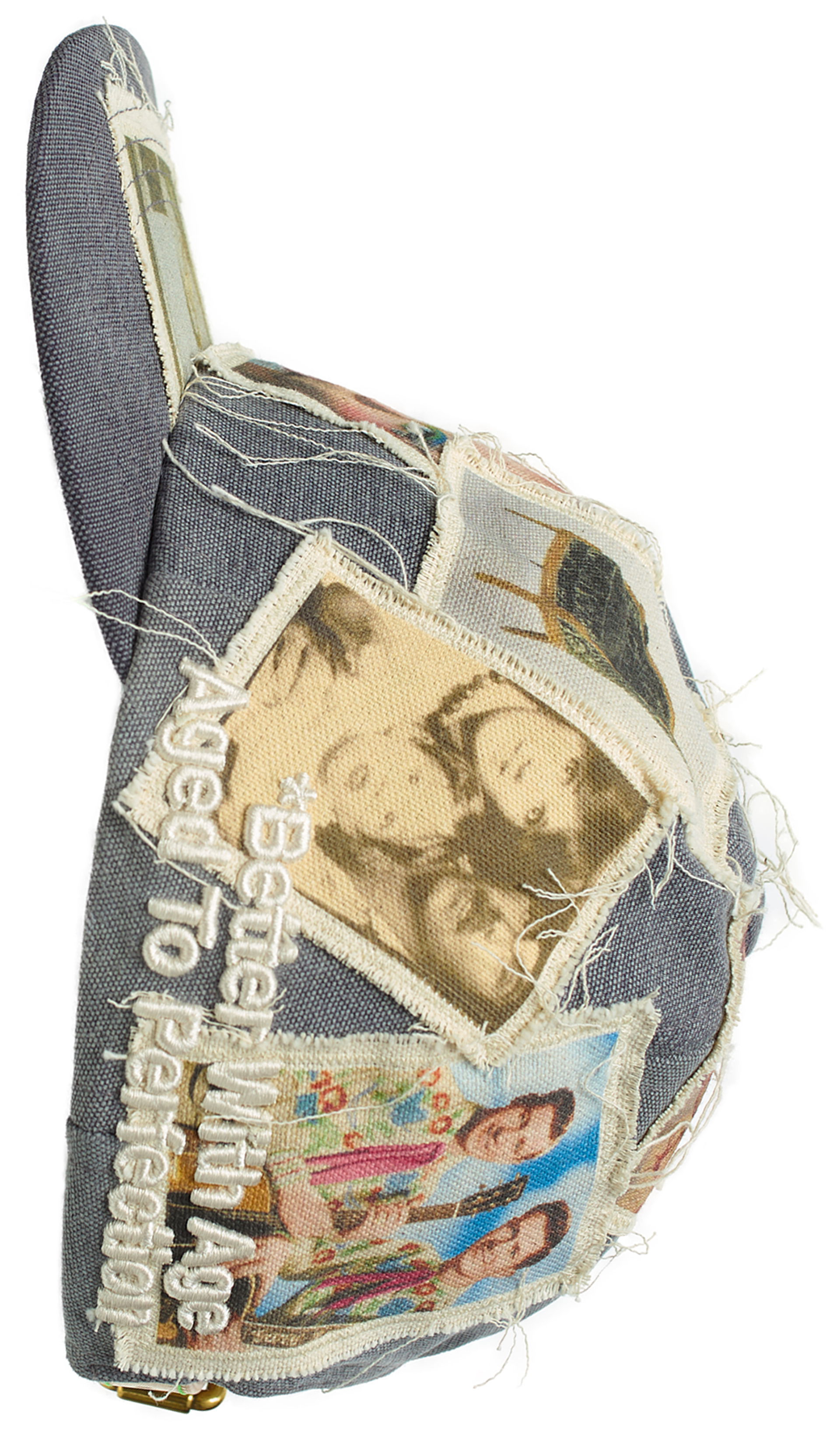 BETTER WITH AGE Серая кепка с патчами