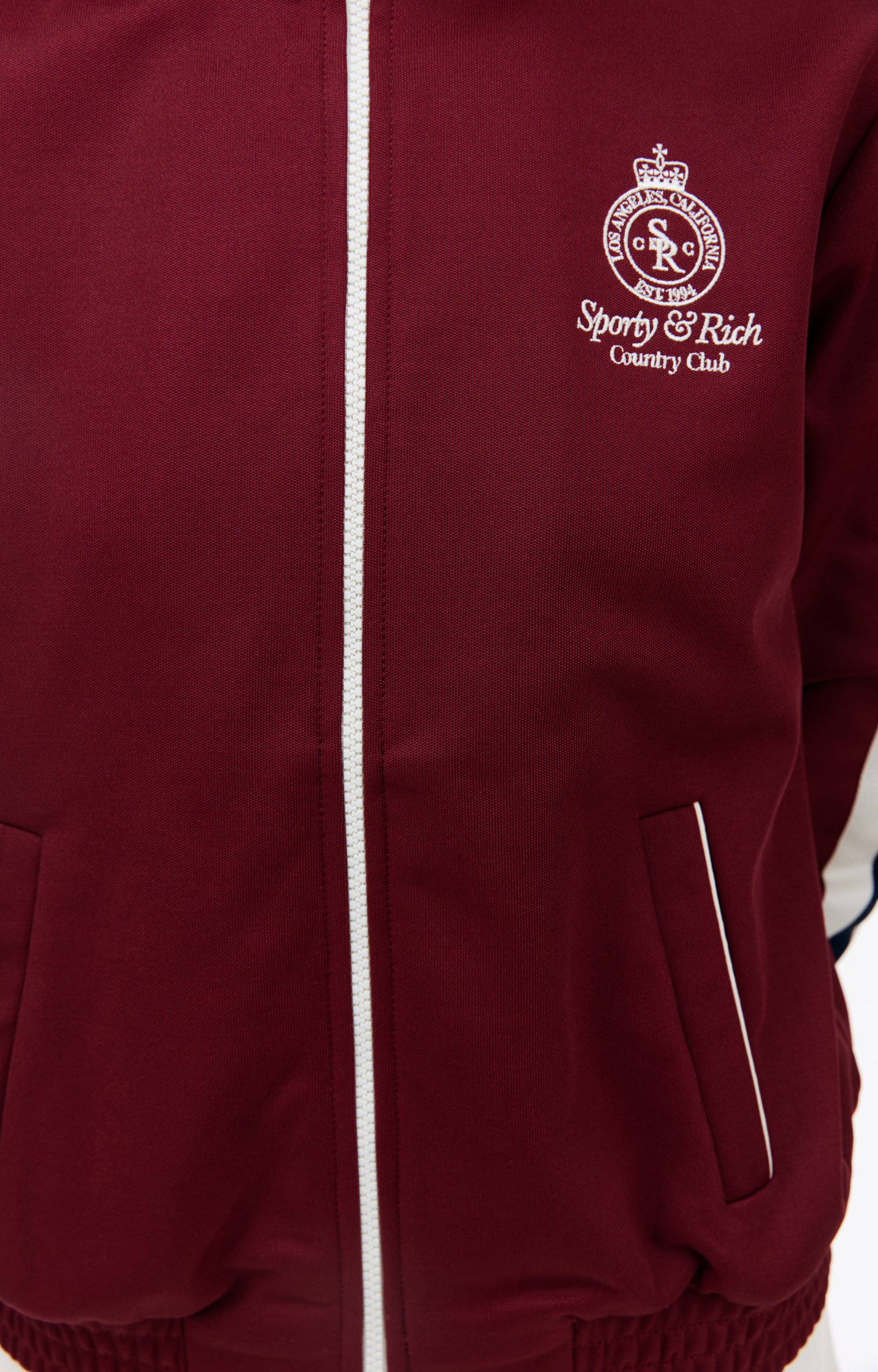 SPORTY & RICH Спортивная куртка Crown с лампасами
