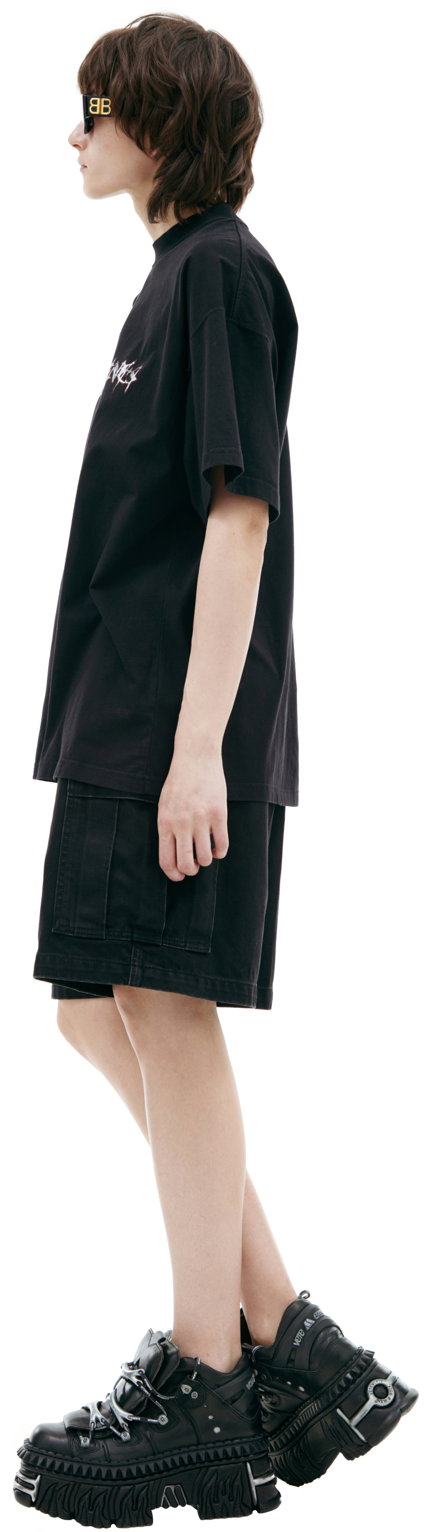 VETEMENTS Черная футболка с логотипом