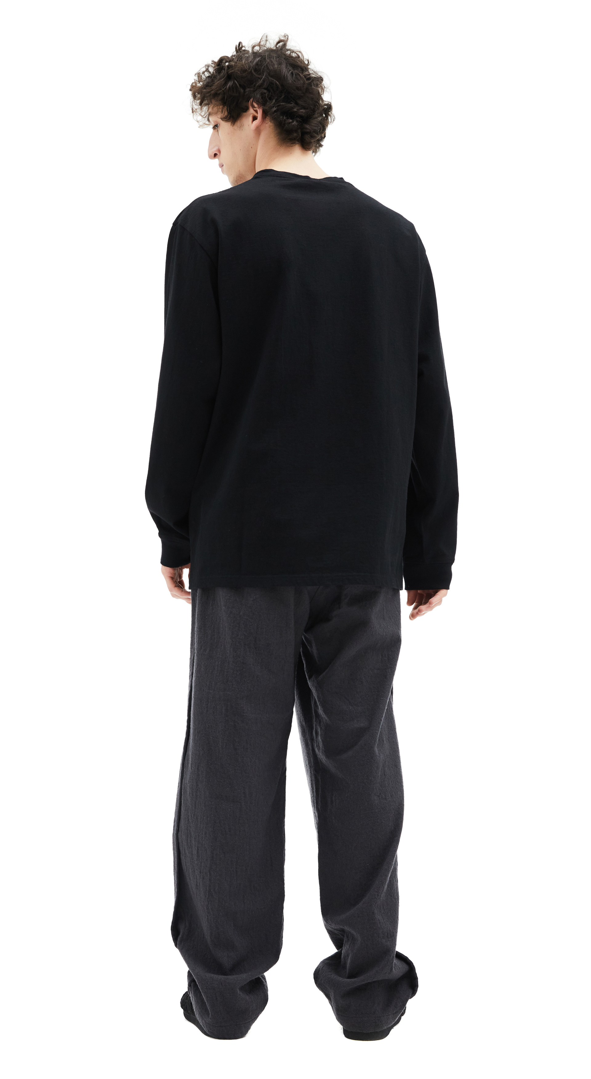 Undercover Черный Лонгслив с принтом