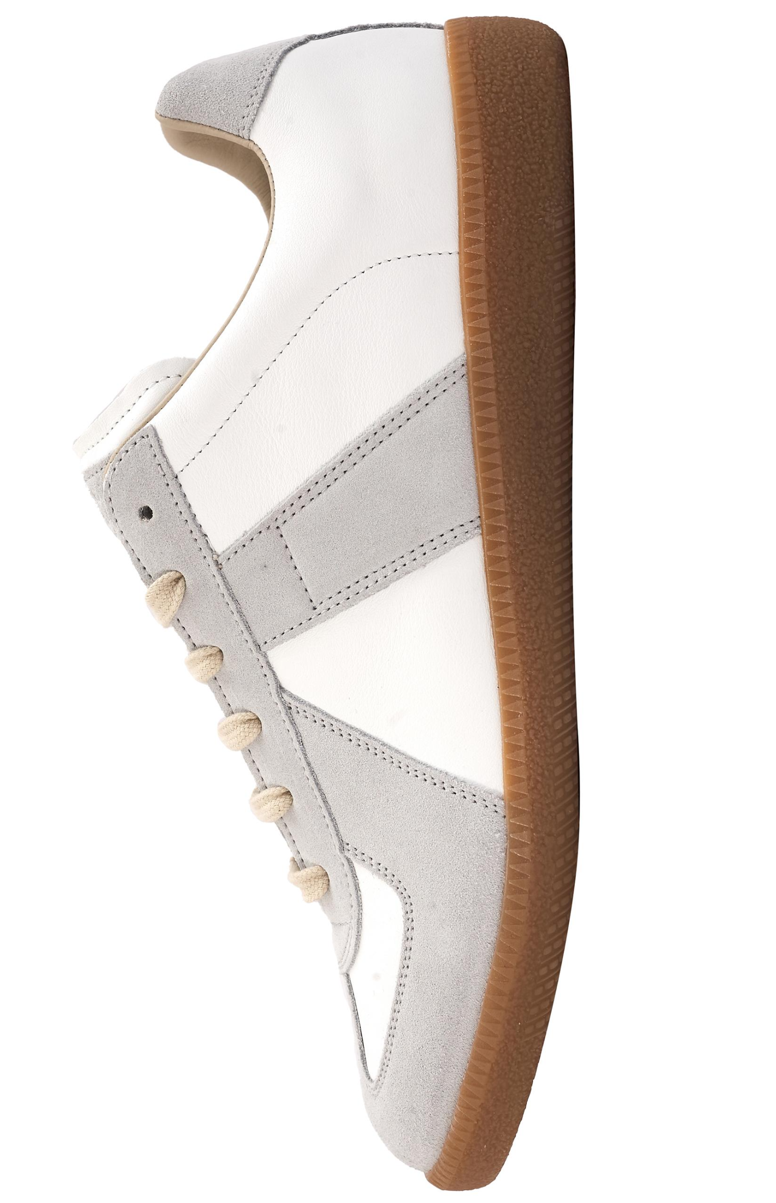 Maison Margiela Белые кроссовки из кожи