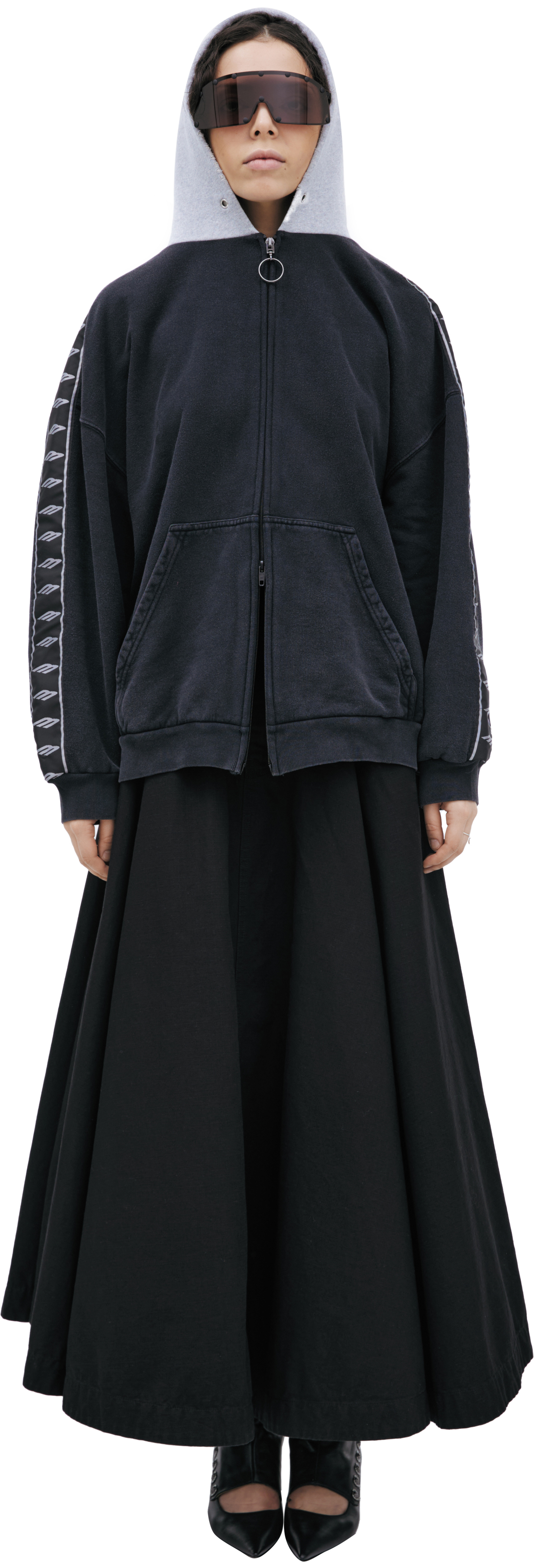 Balenciaga Худи с контрастным капюшоном