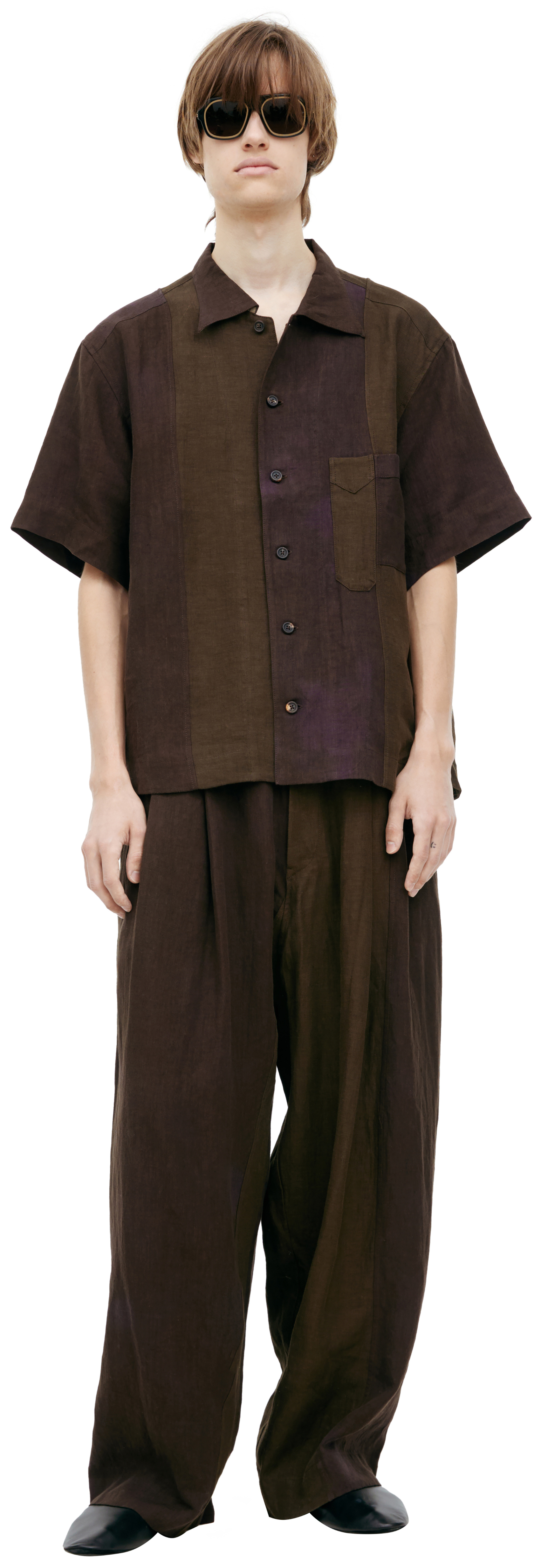 Ziggy Chen Рубашка с коротким рукавом