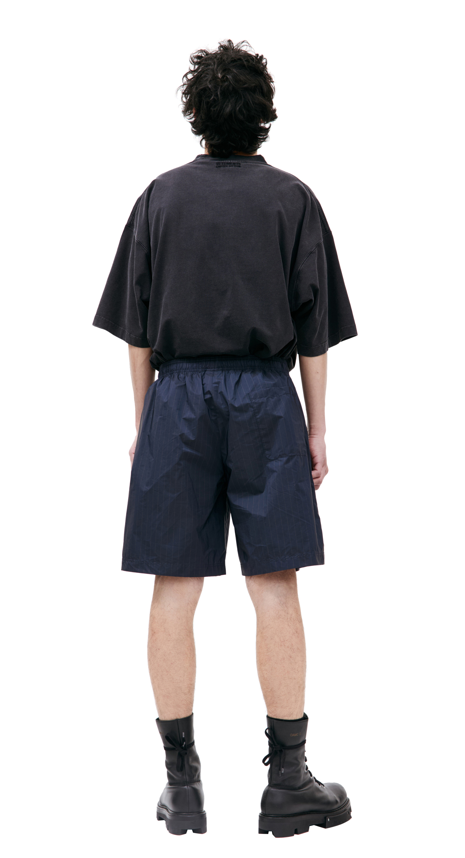 VETEMENTS Шорты в полоску с логотипом