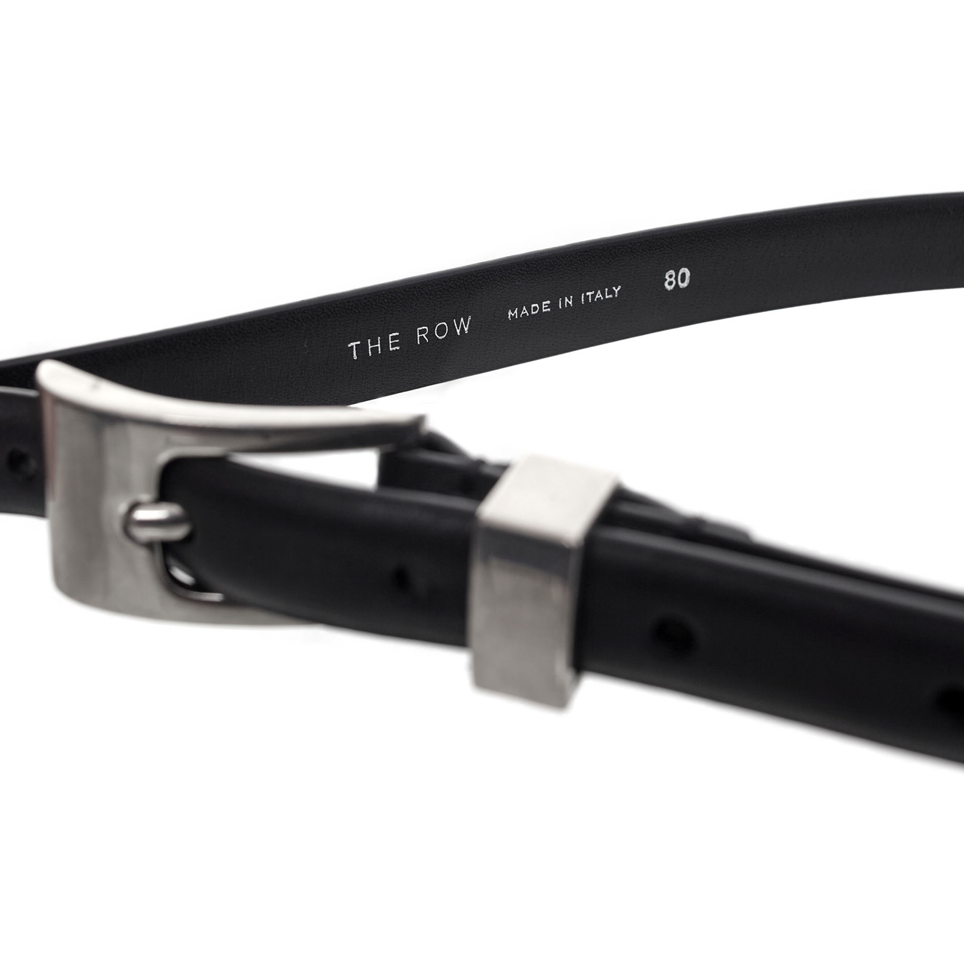 The Row Черный ремень из кожи