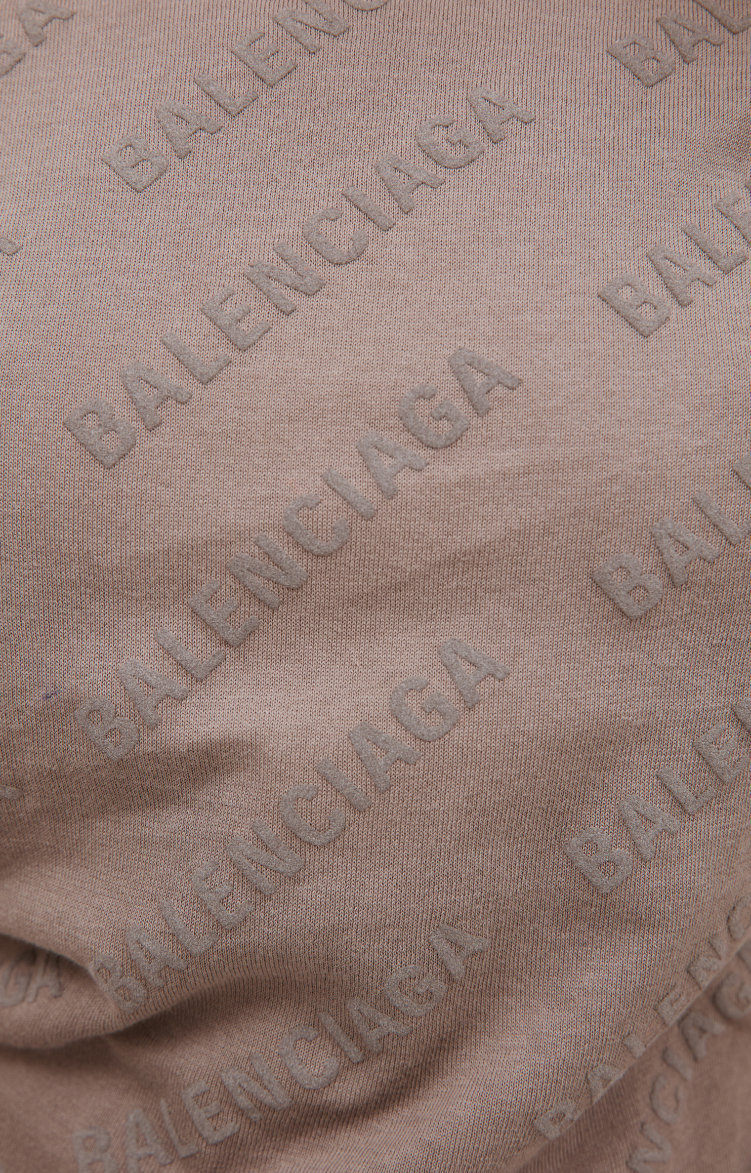 Balenciaga Бежевый топ с коротким рукавом