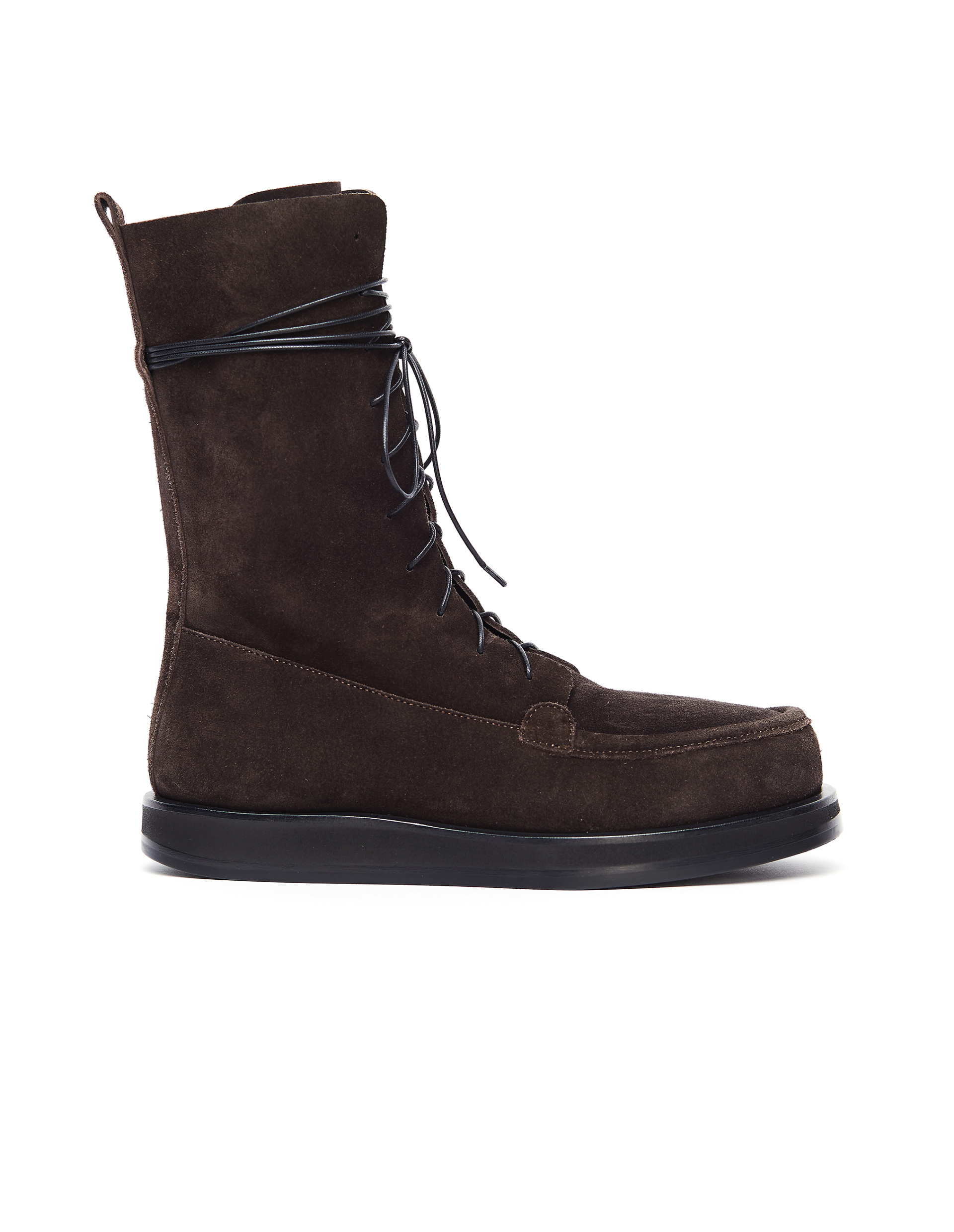 The Row Ботинки Patty из коричневой замши