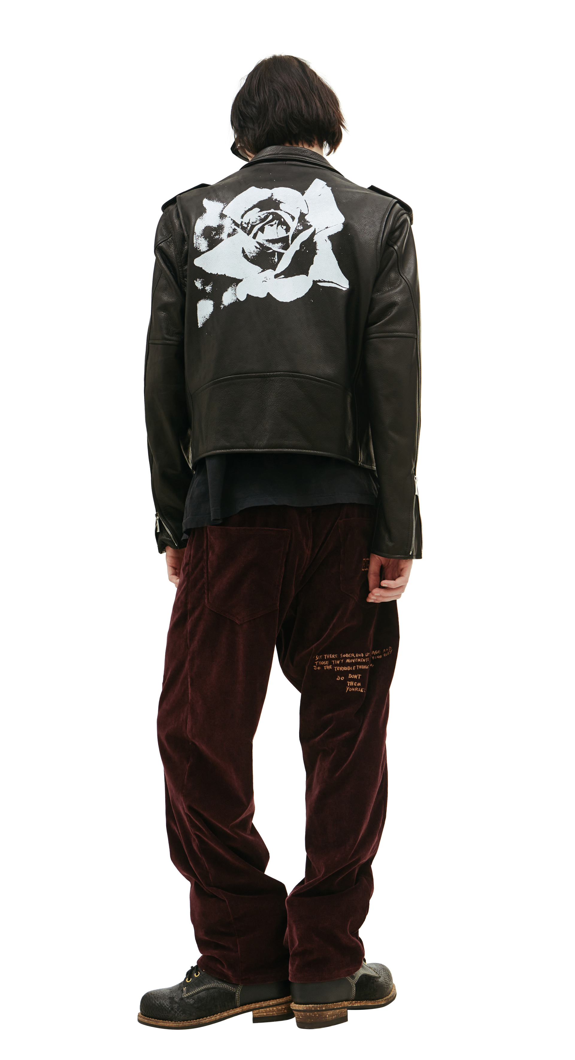 Enfants Riches Déprimés Кожаная куртка-косуха Rose