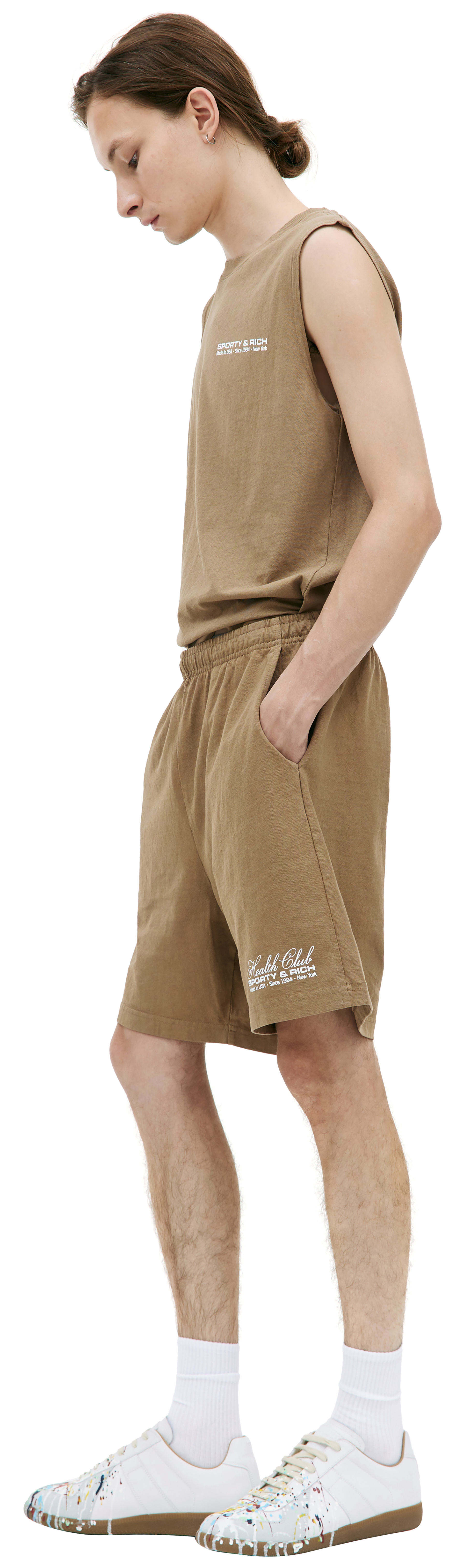 SPORTY & RICH Шорты с принтом \'Health Club\'