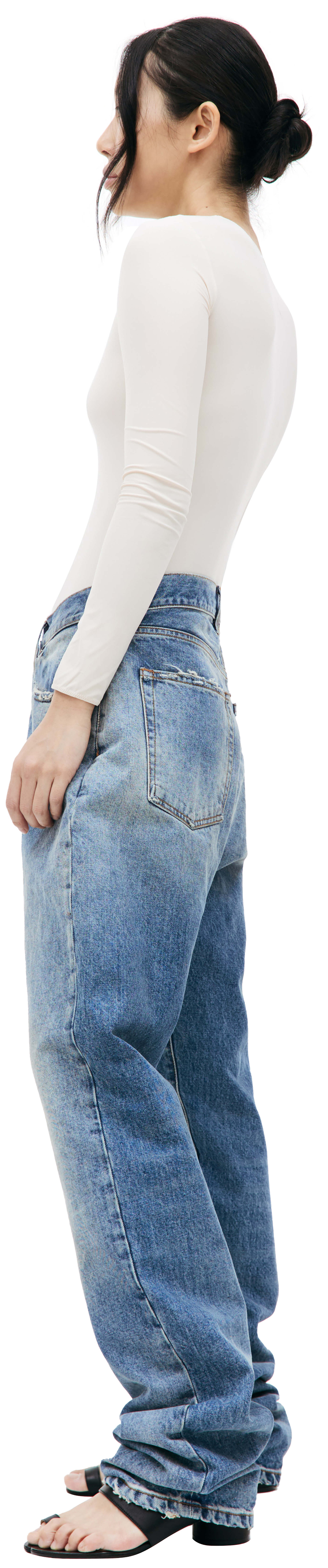 Maison Margiela Джинсы - бойфренды с выстиранным эффектом