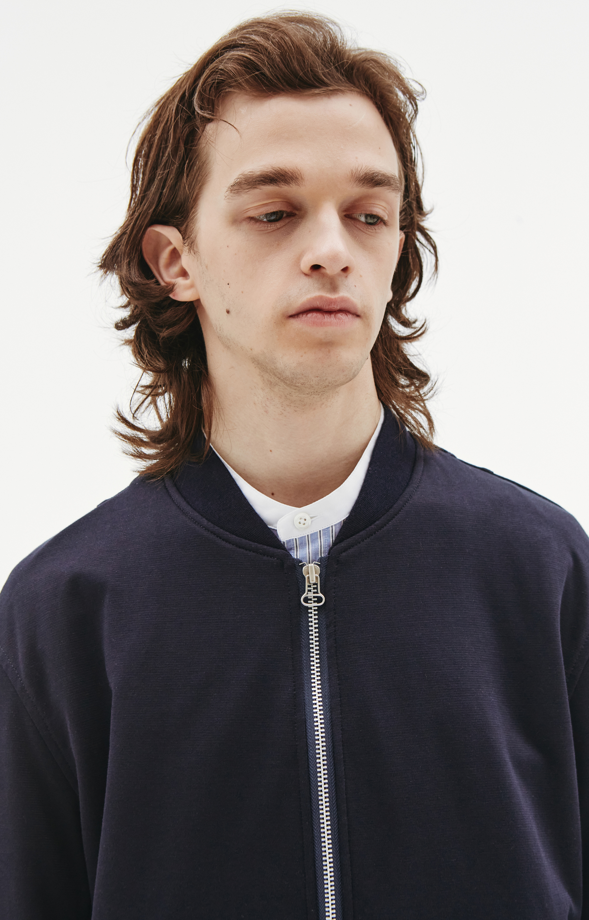 Junya Watanabe Синий бомбер на молнии