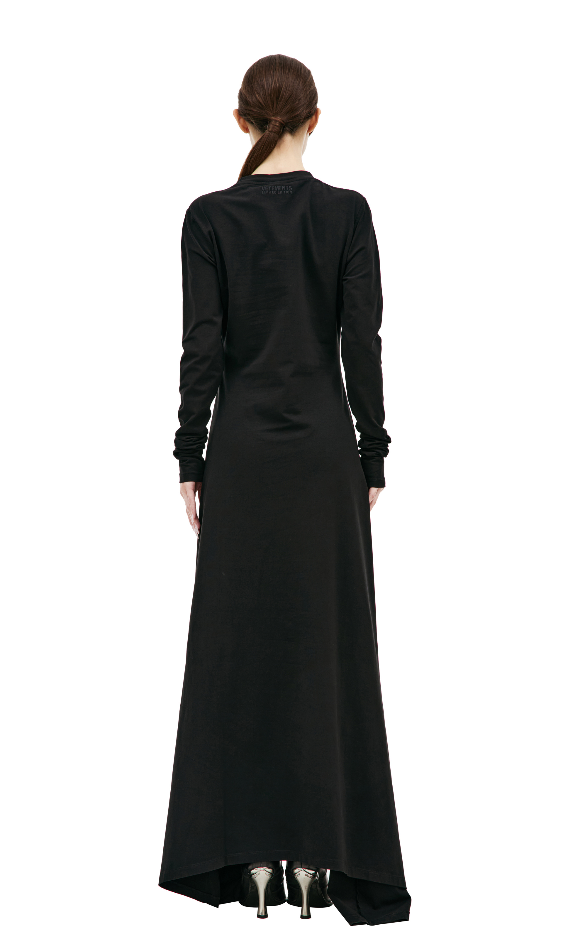 VETEMENTS Асимметричное платье с логотипом