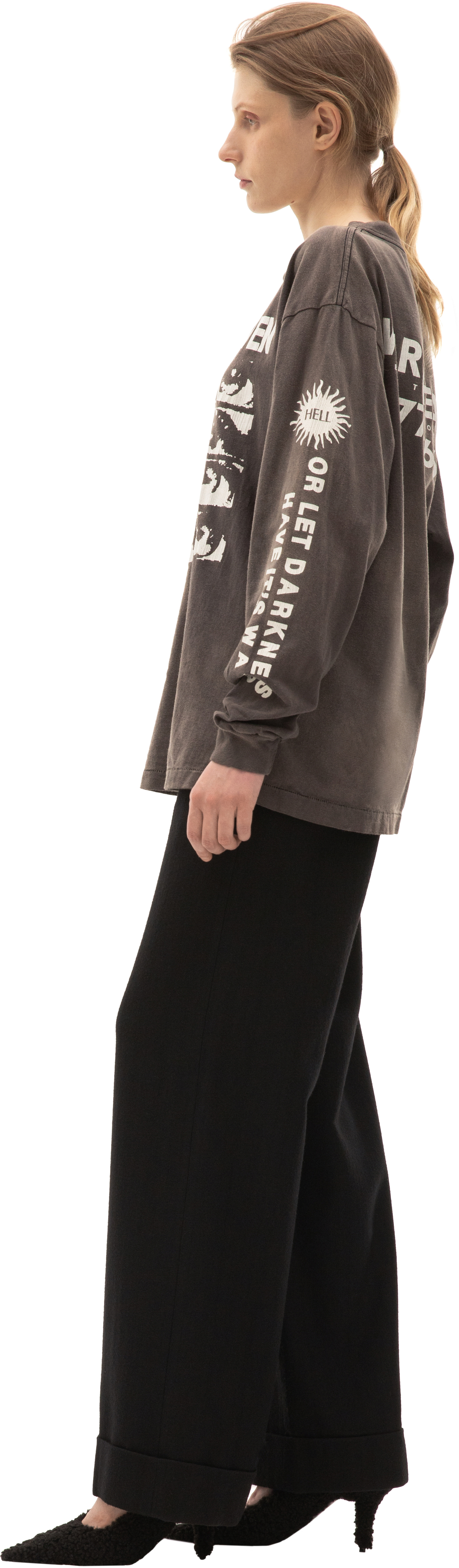 Saint Michael Лонгслив из хлопка с принтом